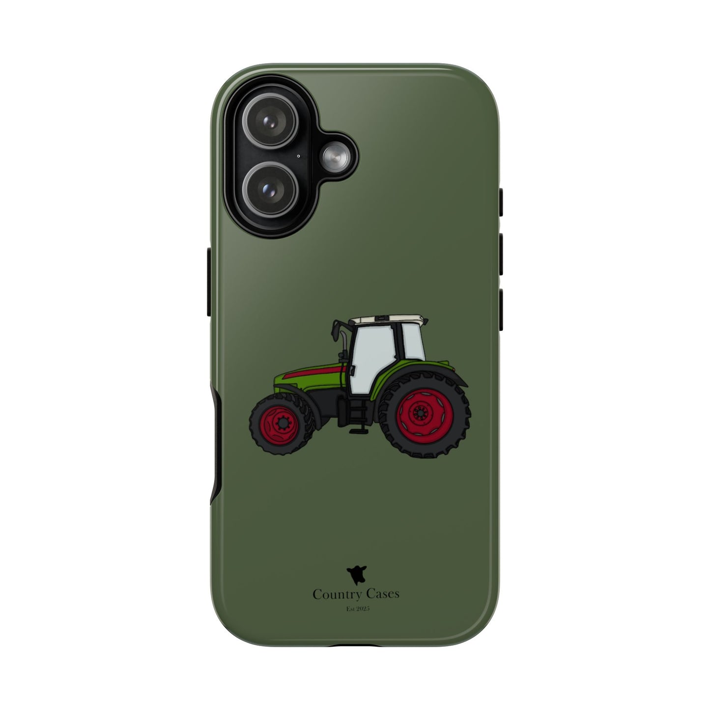 Green tractor case