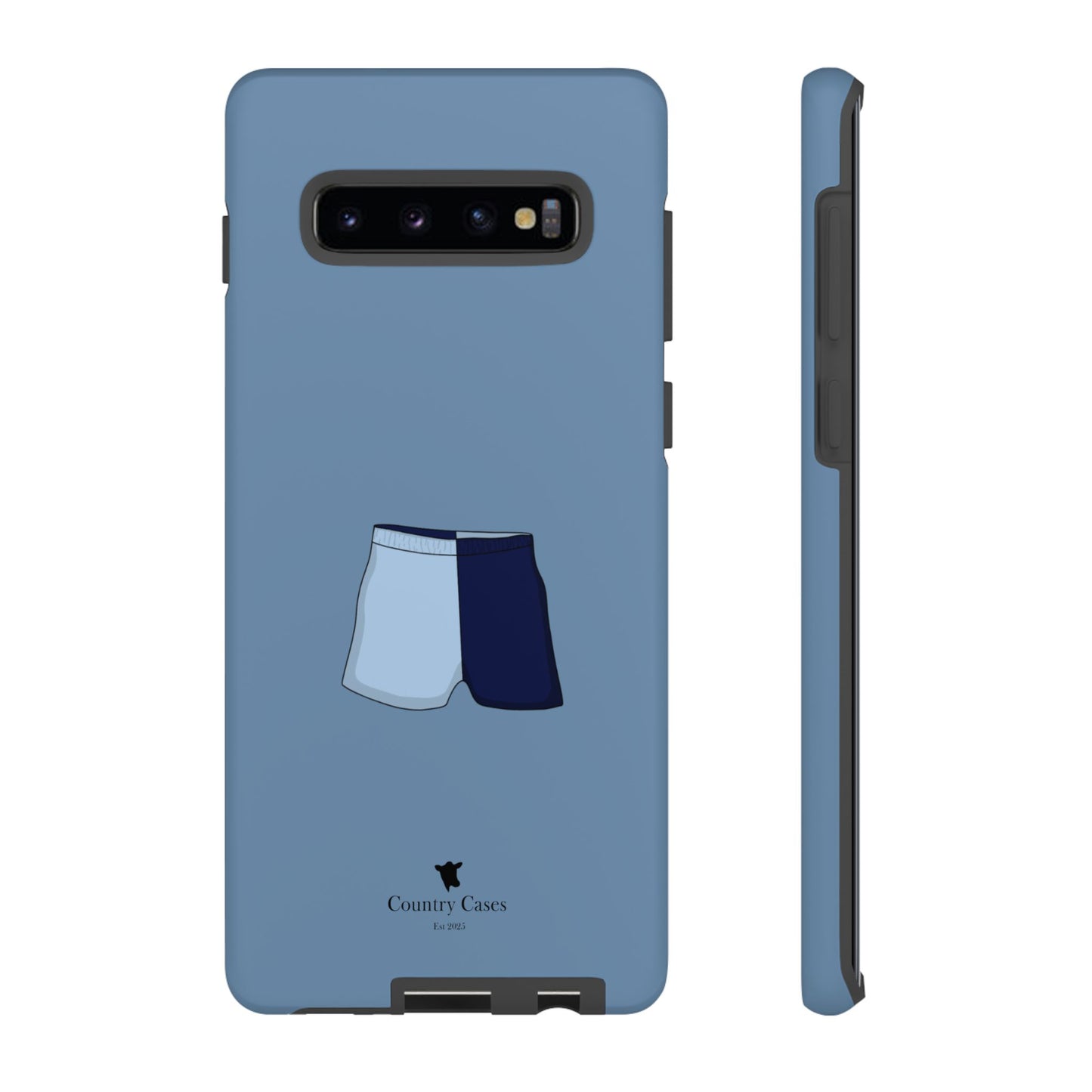 Android blue two toned short case