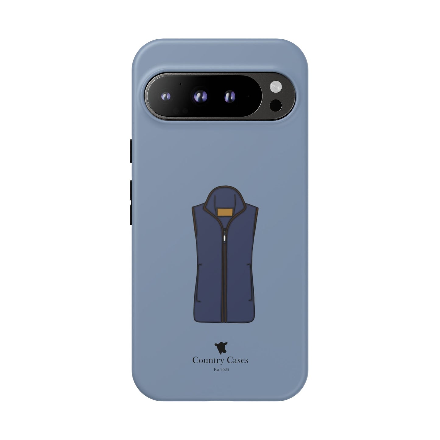 Android blue waistcoat case
