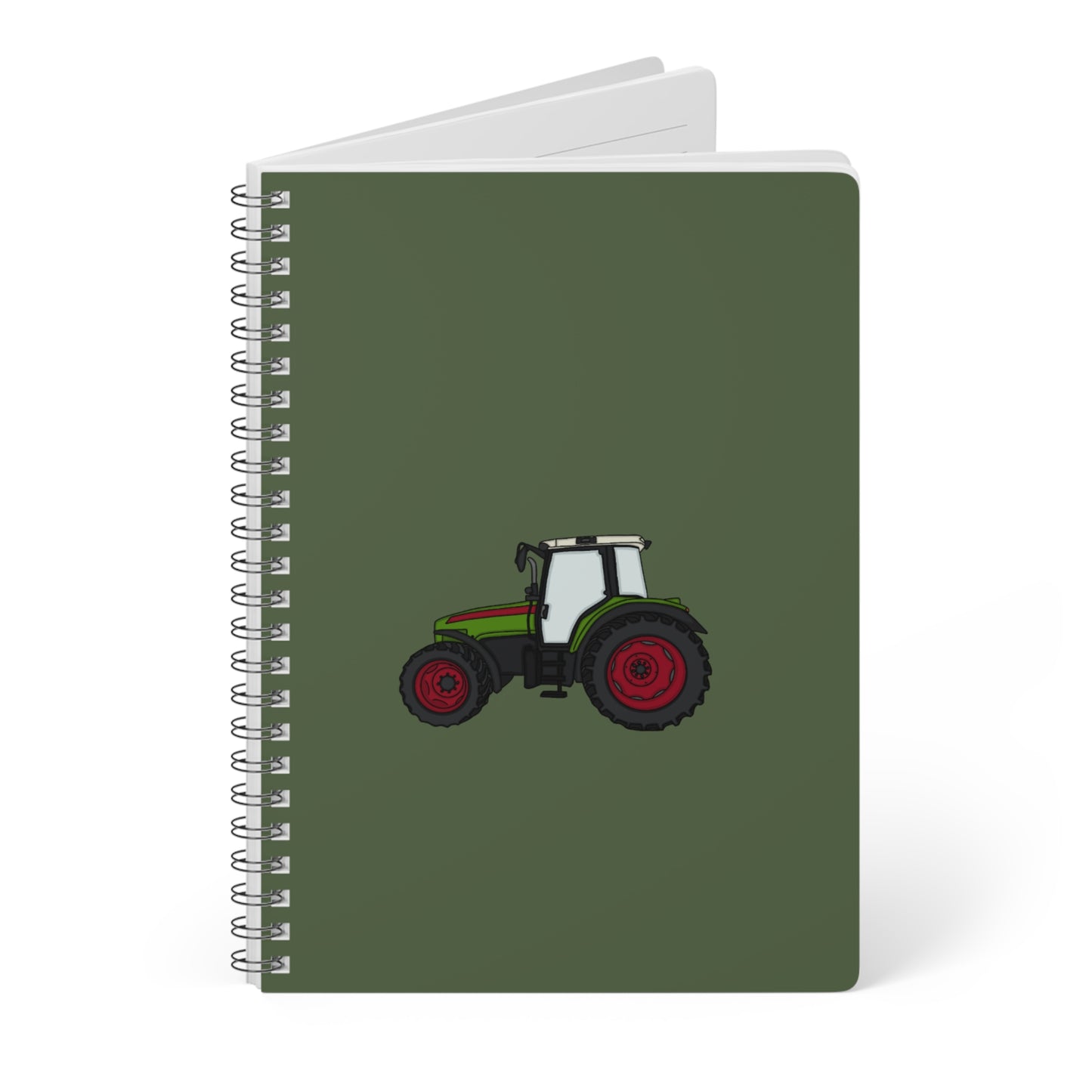 Green tractor notebook
