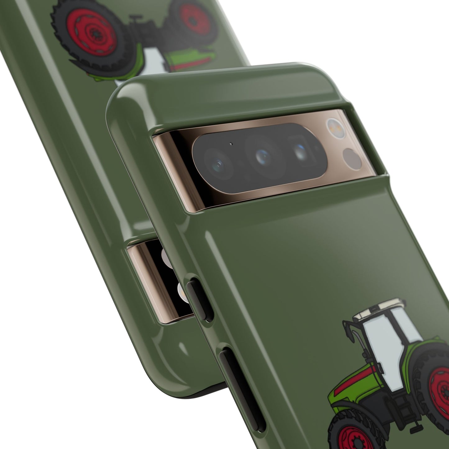 Android green tractor case
