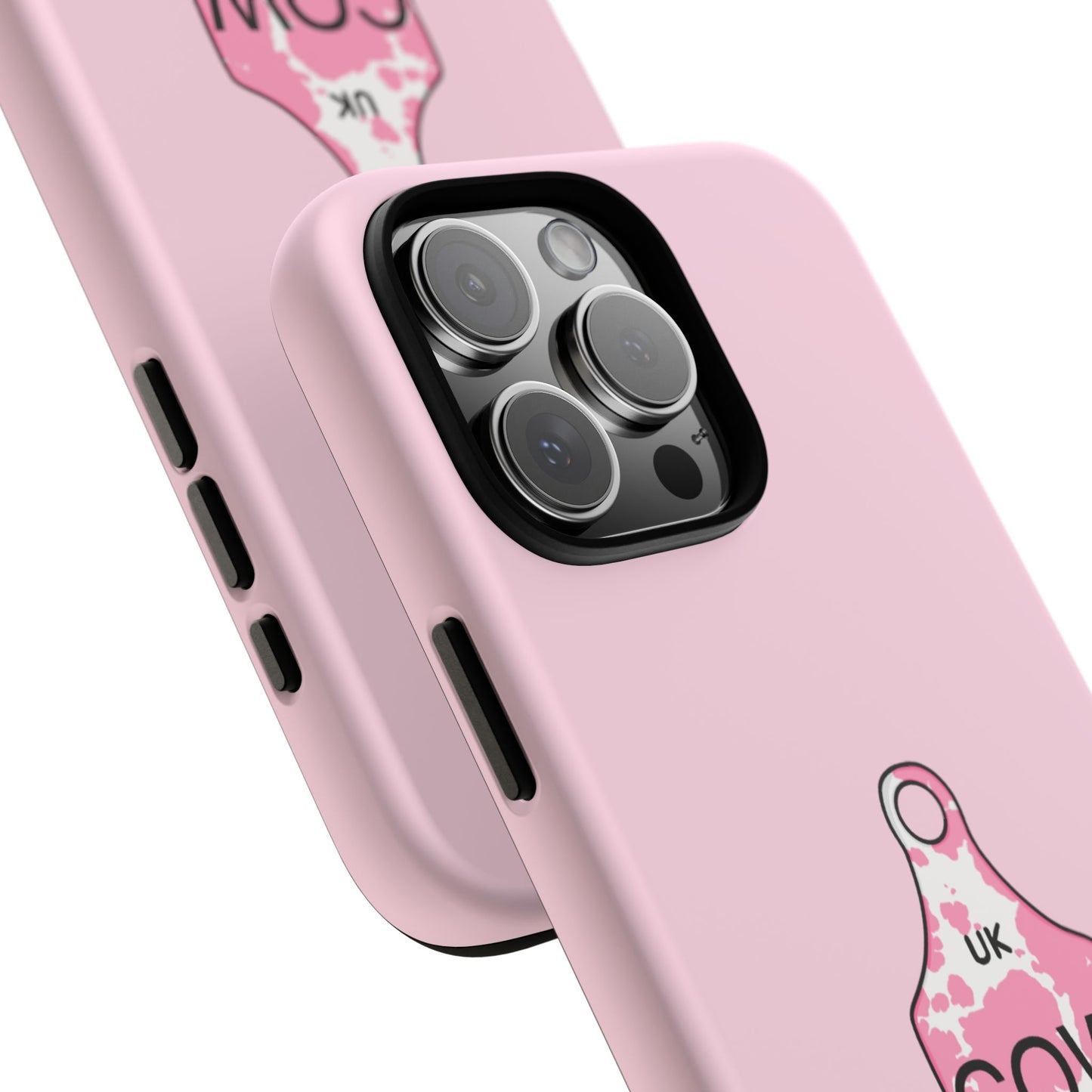 Pink ear tag case