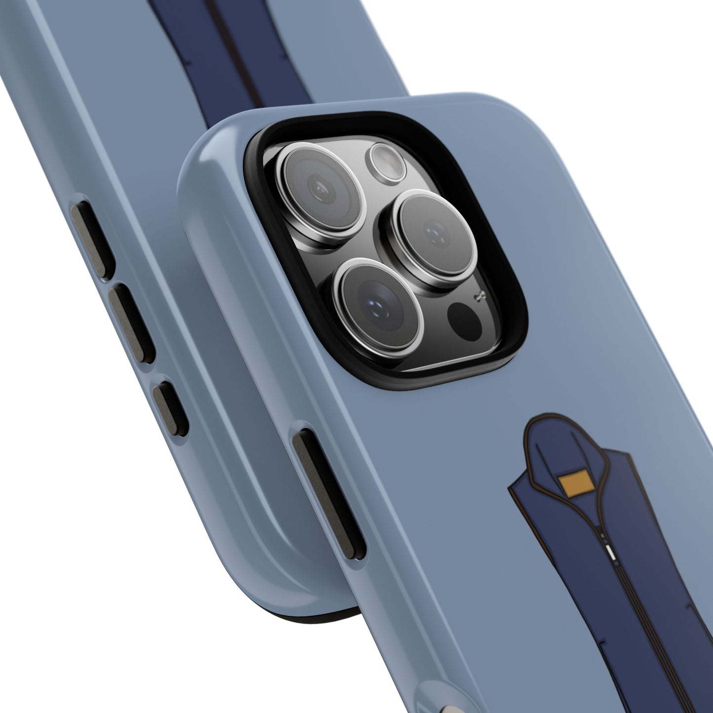 Blue fleece case