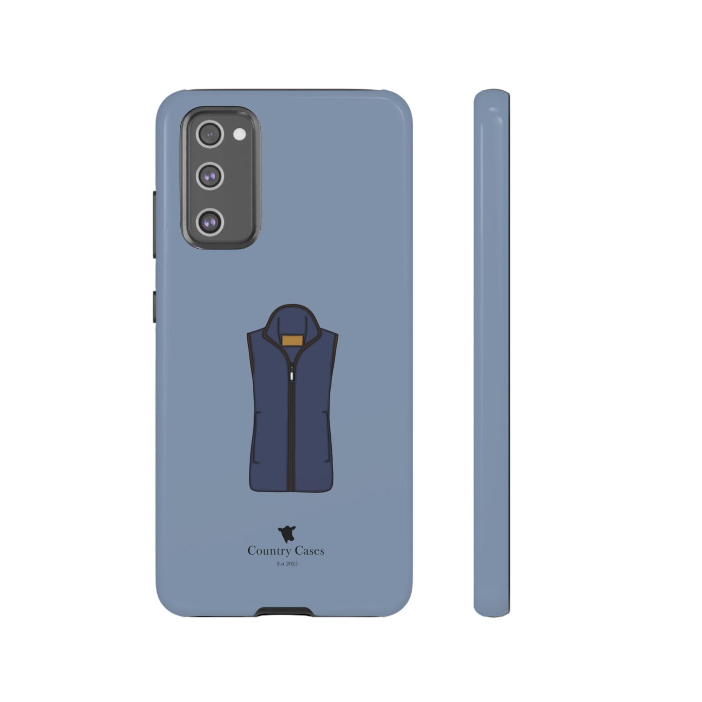Android blue waistcoat case