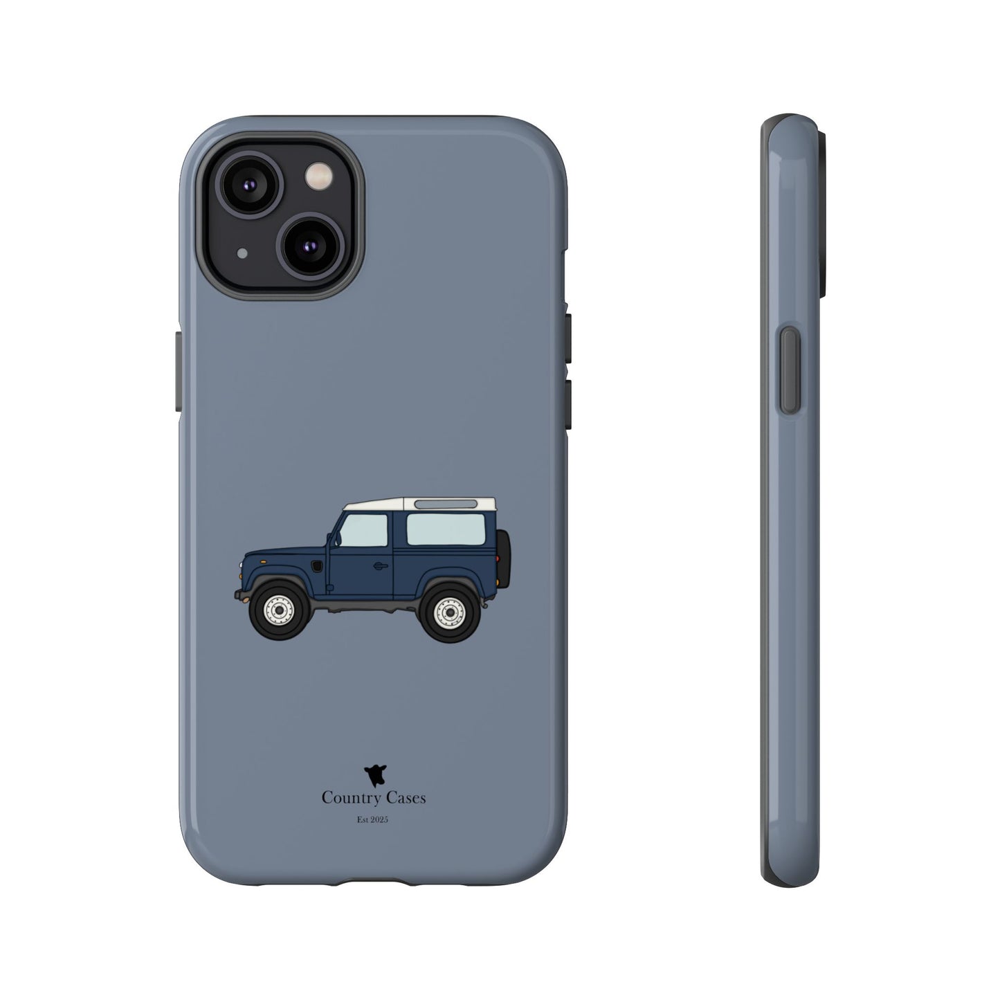 Blue landy phone case