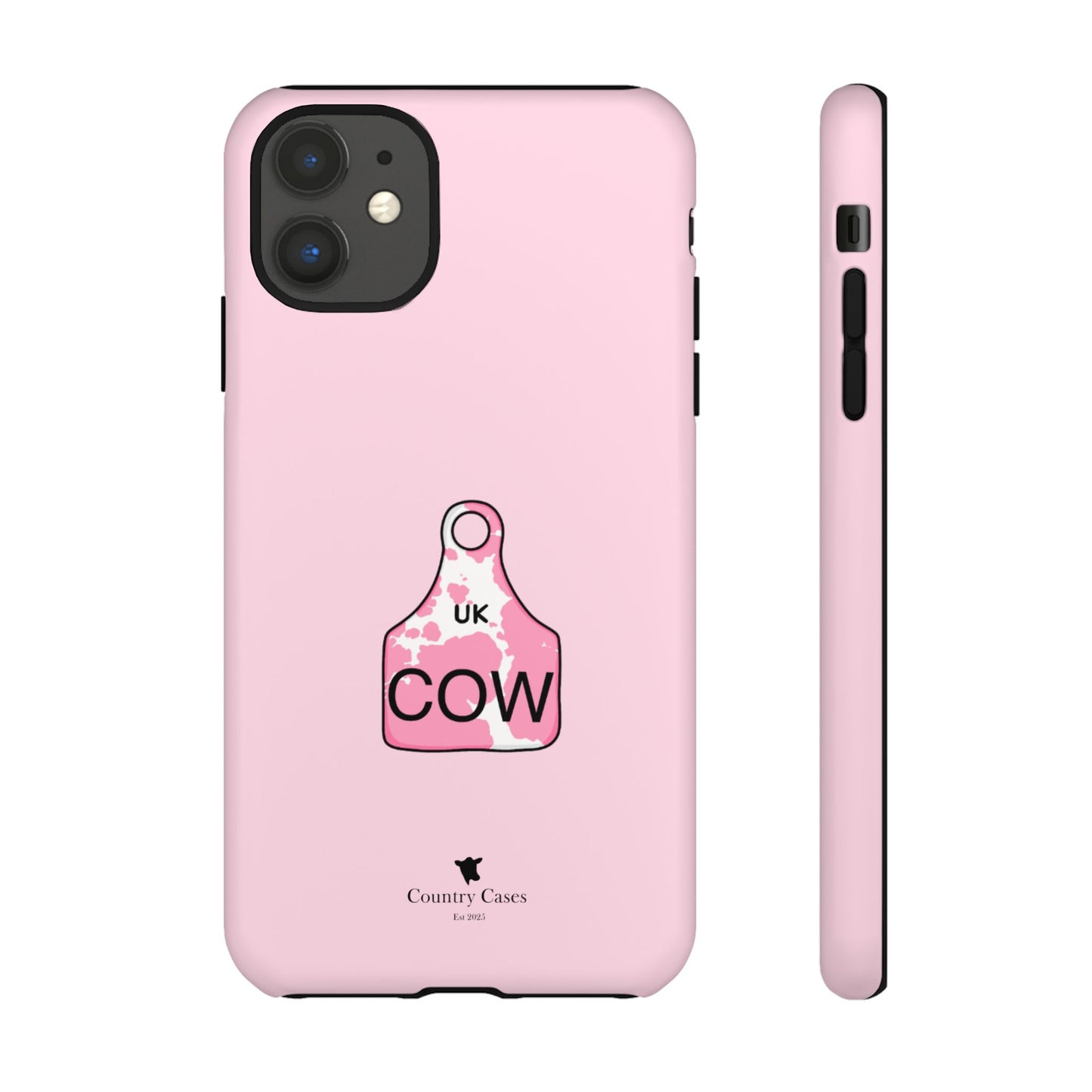 Pink ear tag case
