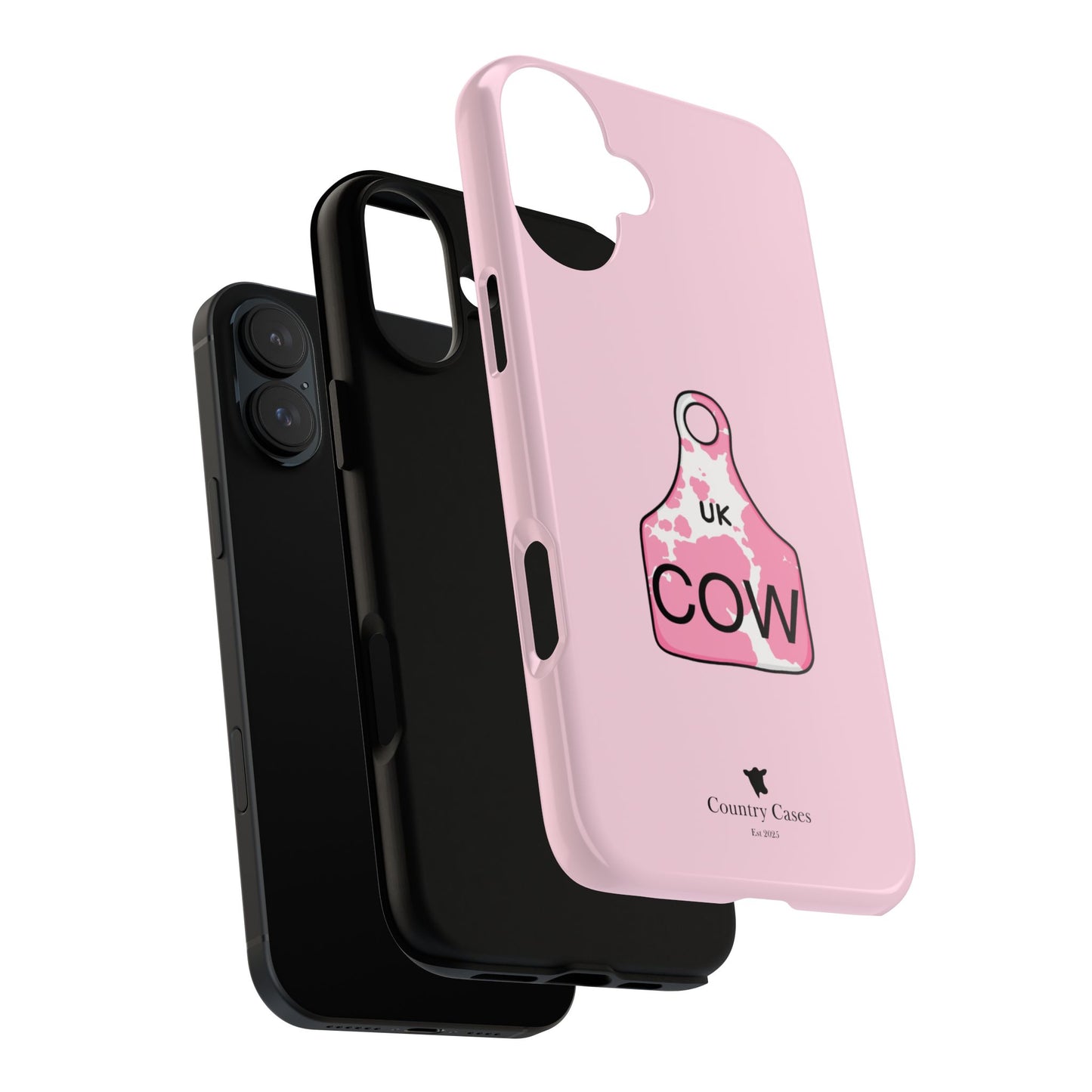 Pink ear tag case