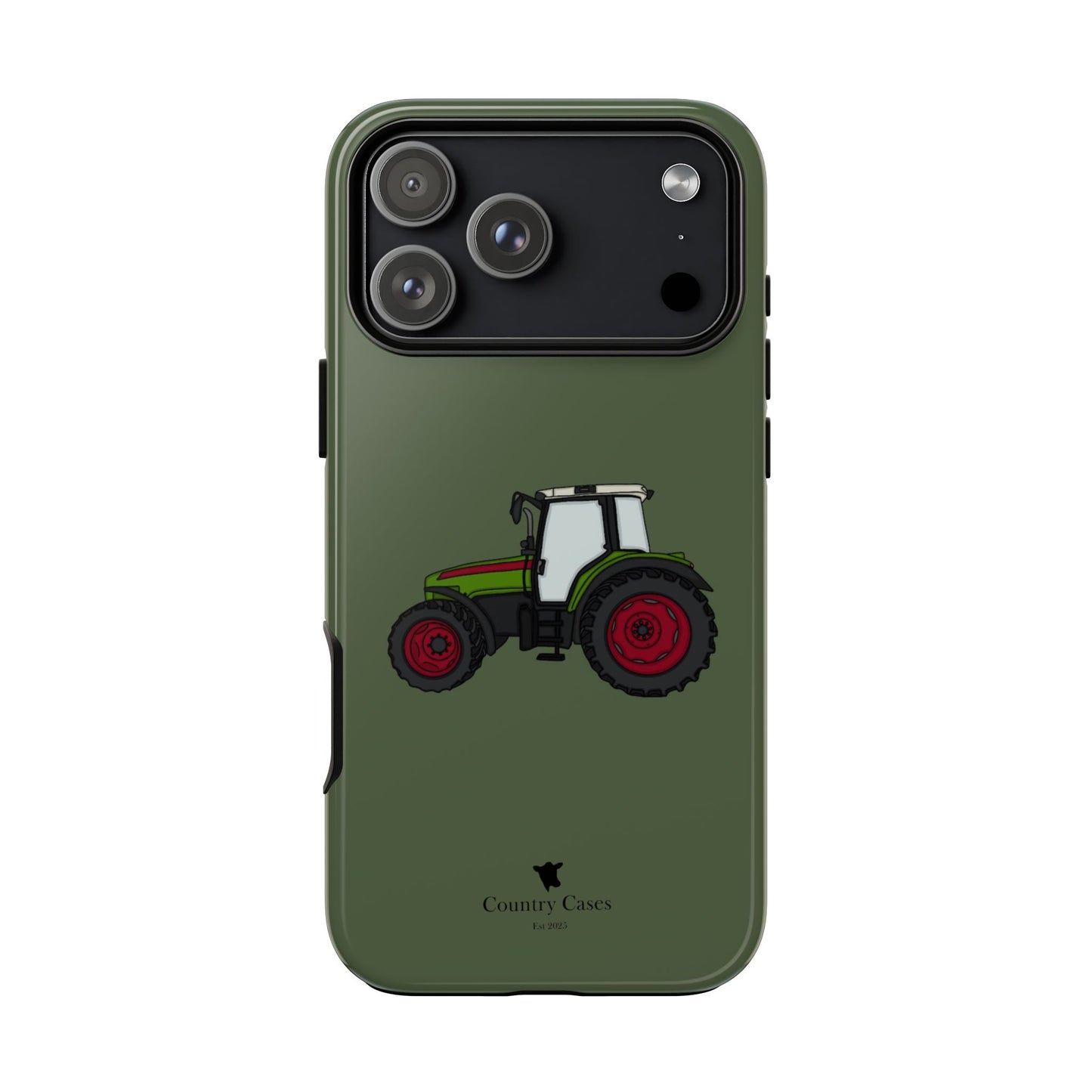 Green tractor case