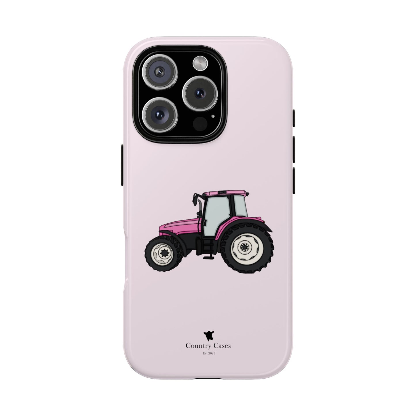Pink tractor case