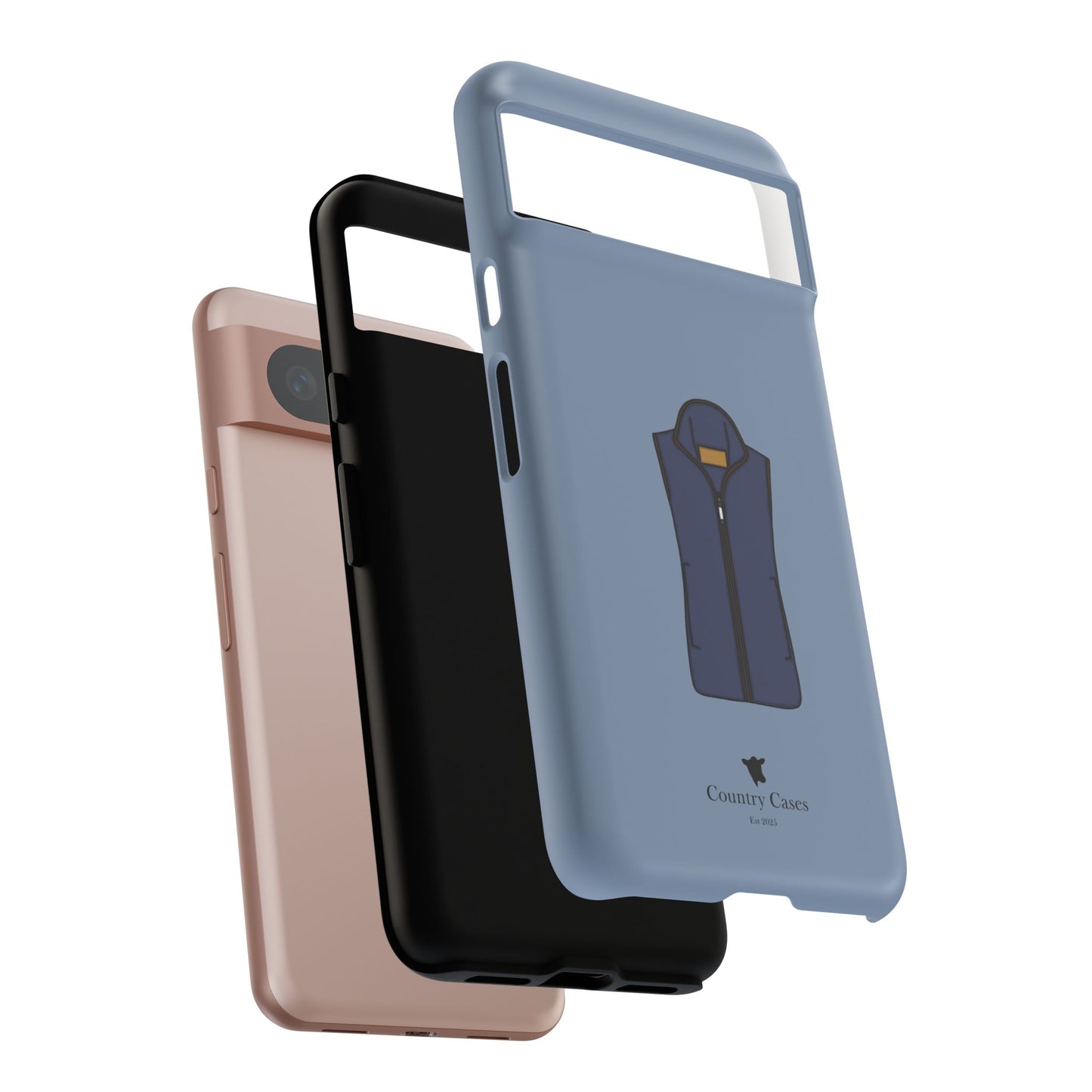 Android blue waistcoat case