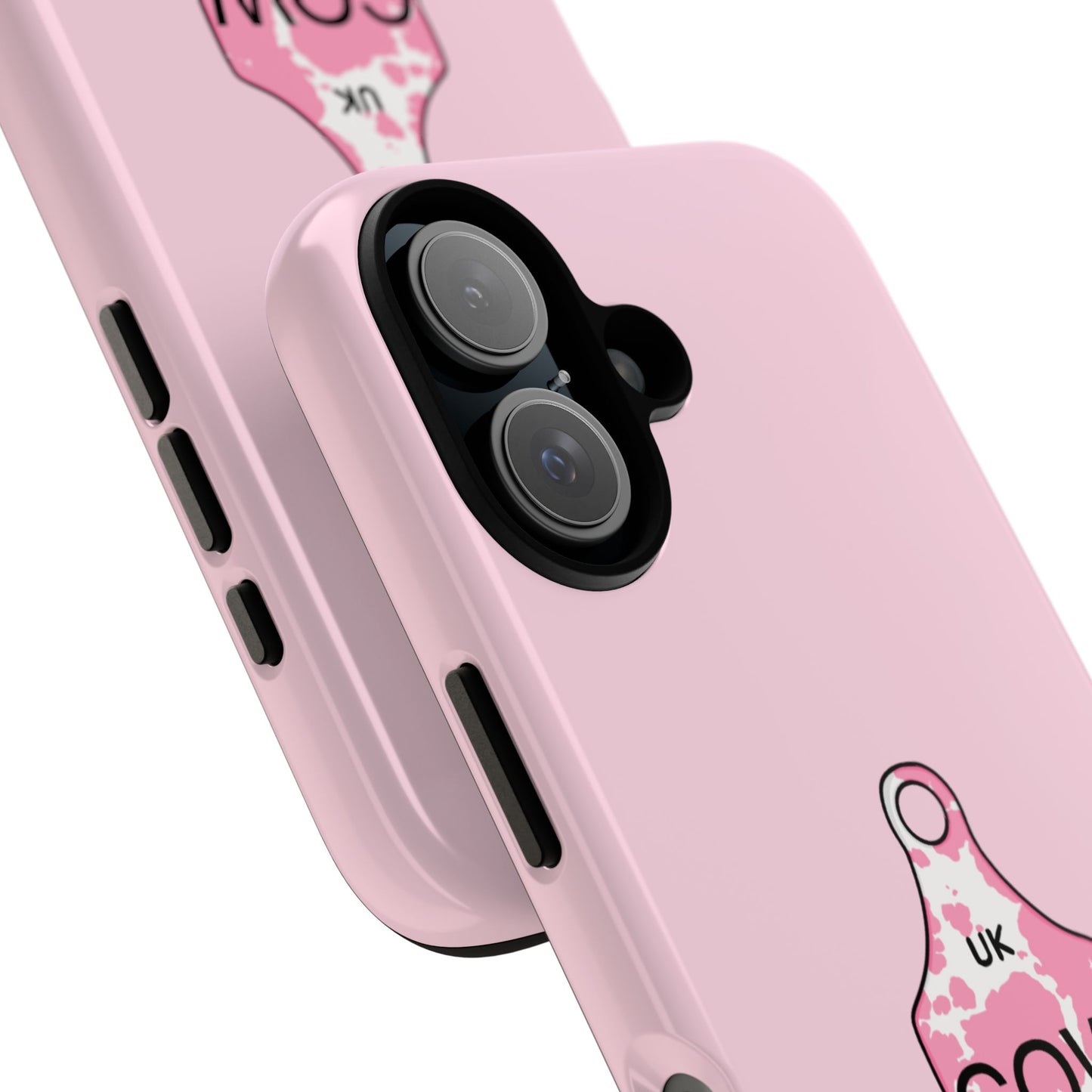 Pink ear tag case