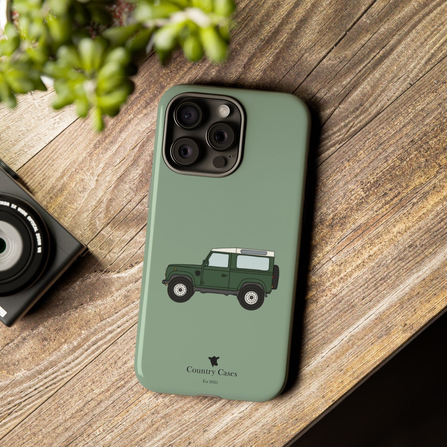 Green landy phone case