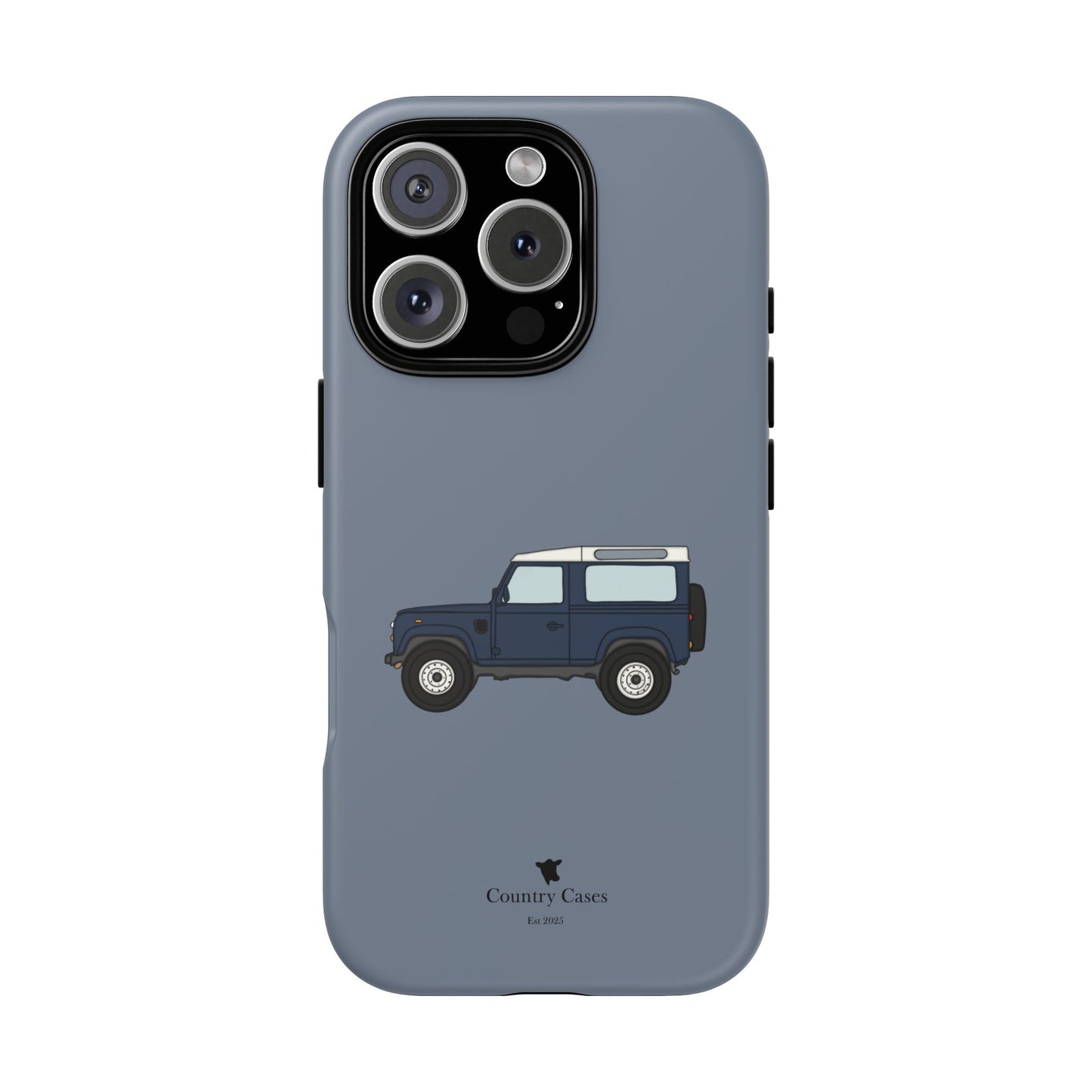 Blue landy phone case