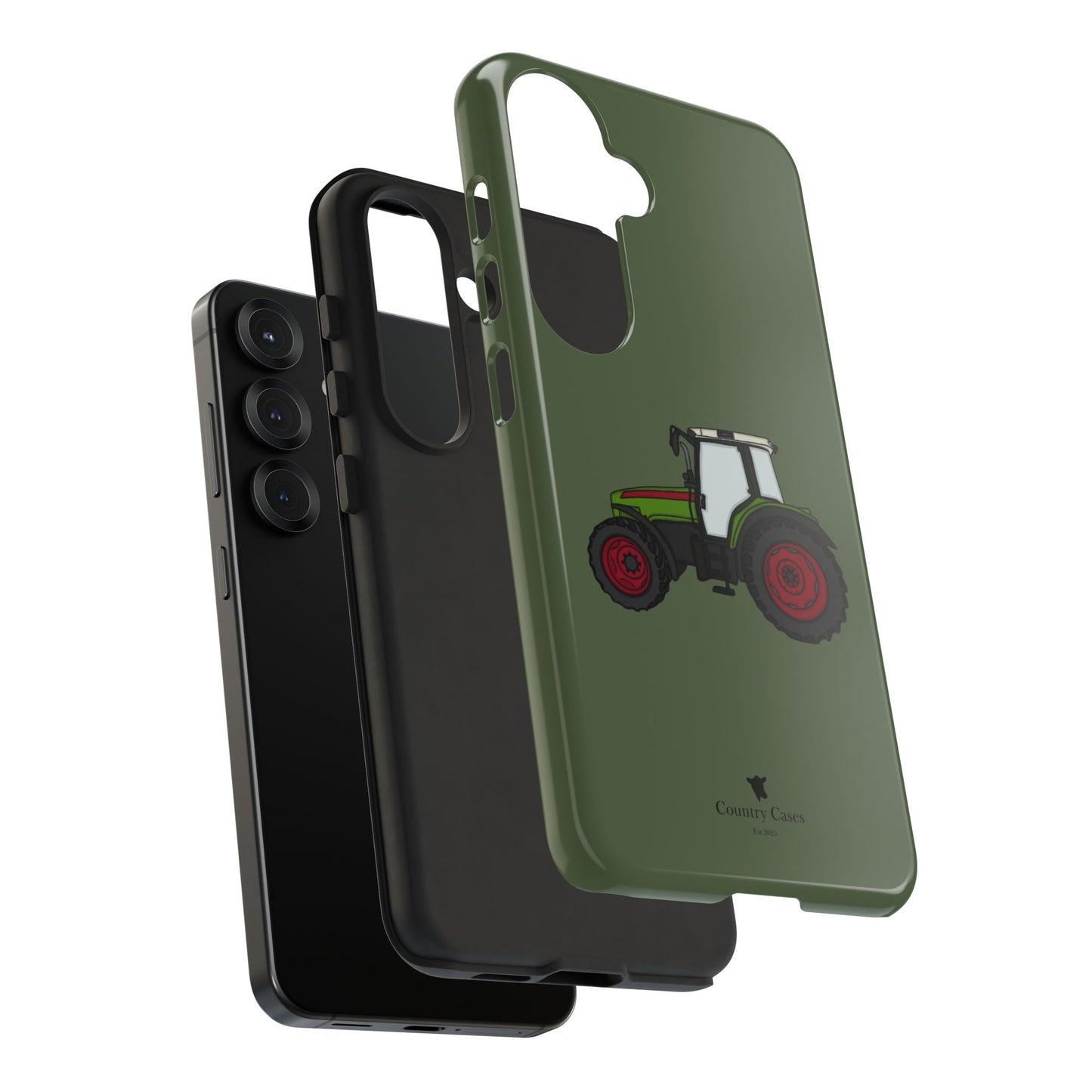 Android green tractor case