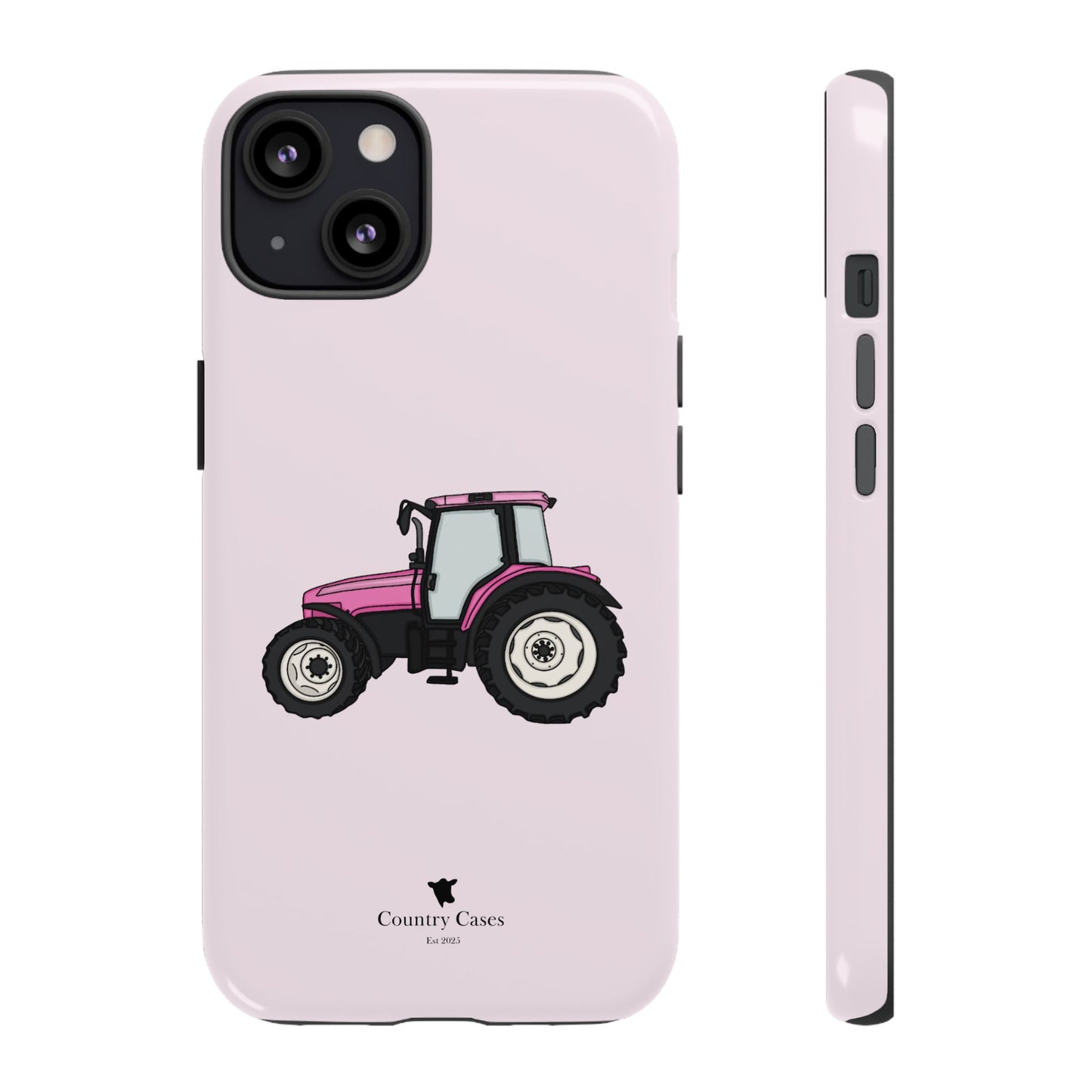 Pink tractor case