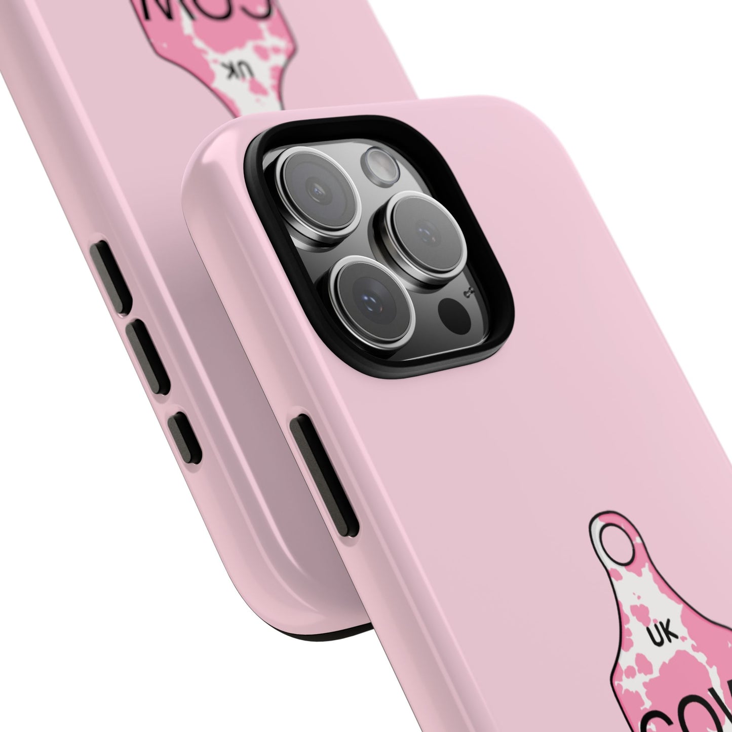 Pink ear tag case