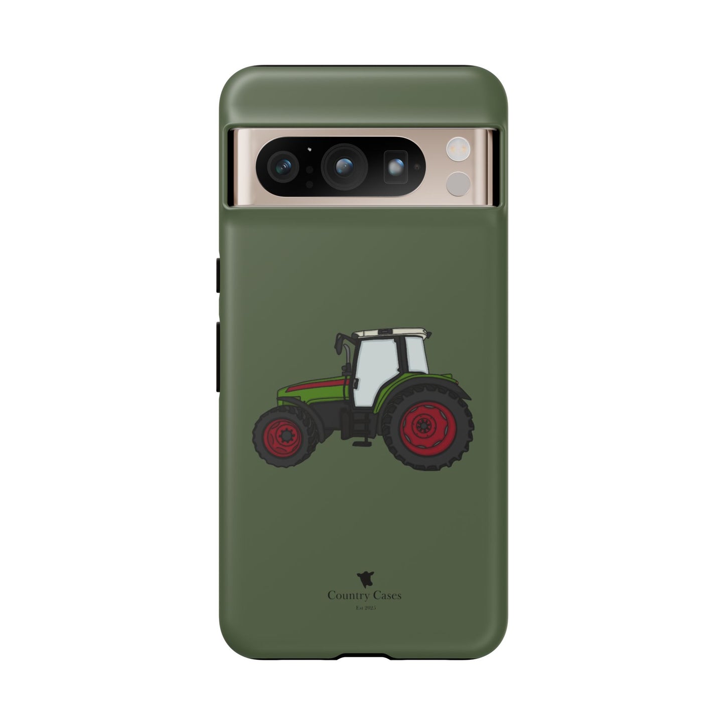Android green tractor case