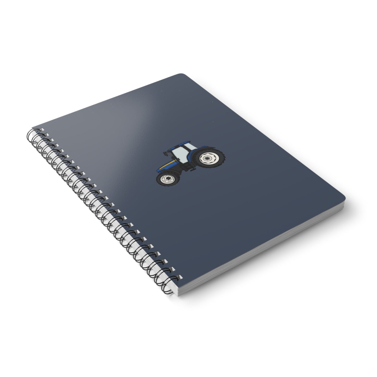 Blue tractor notebook