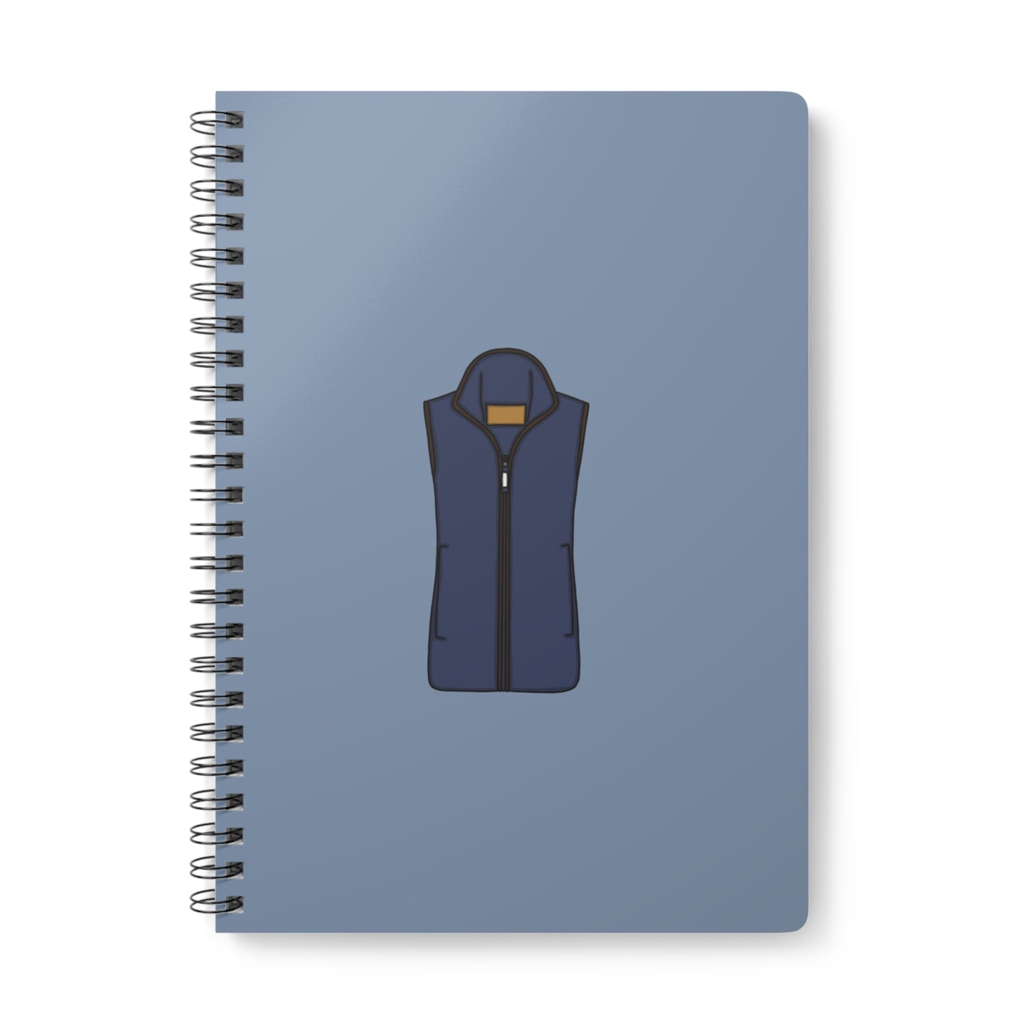 Blue fleece notebook