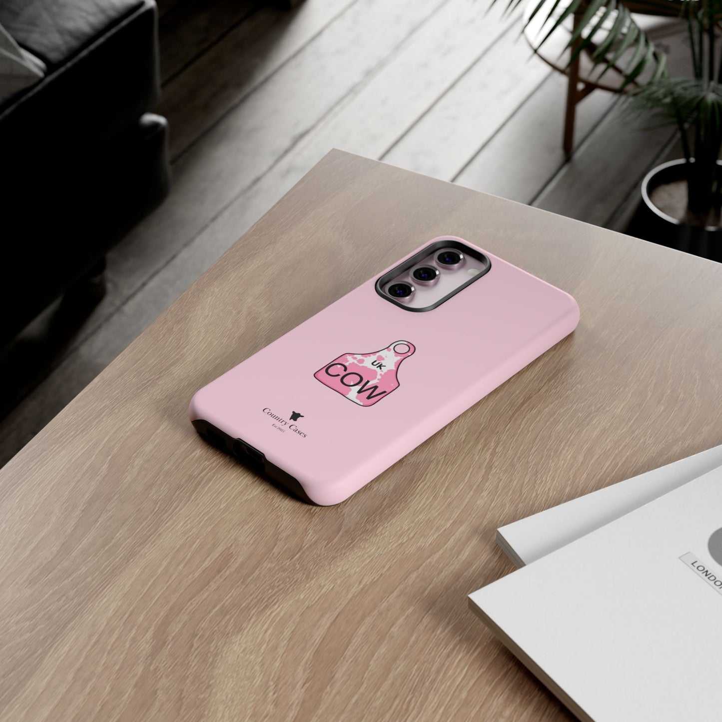 Android pink ear tag case