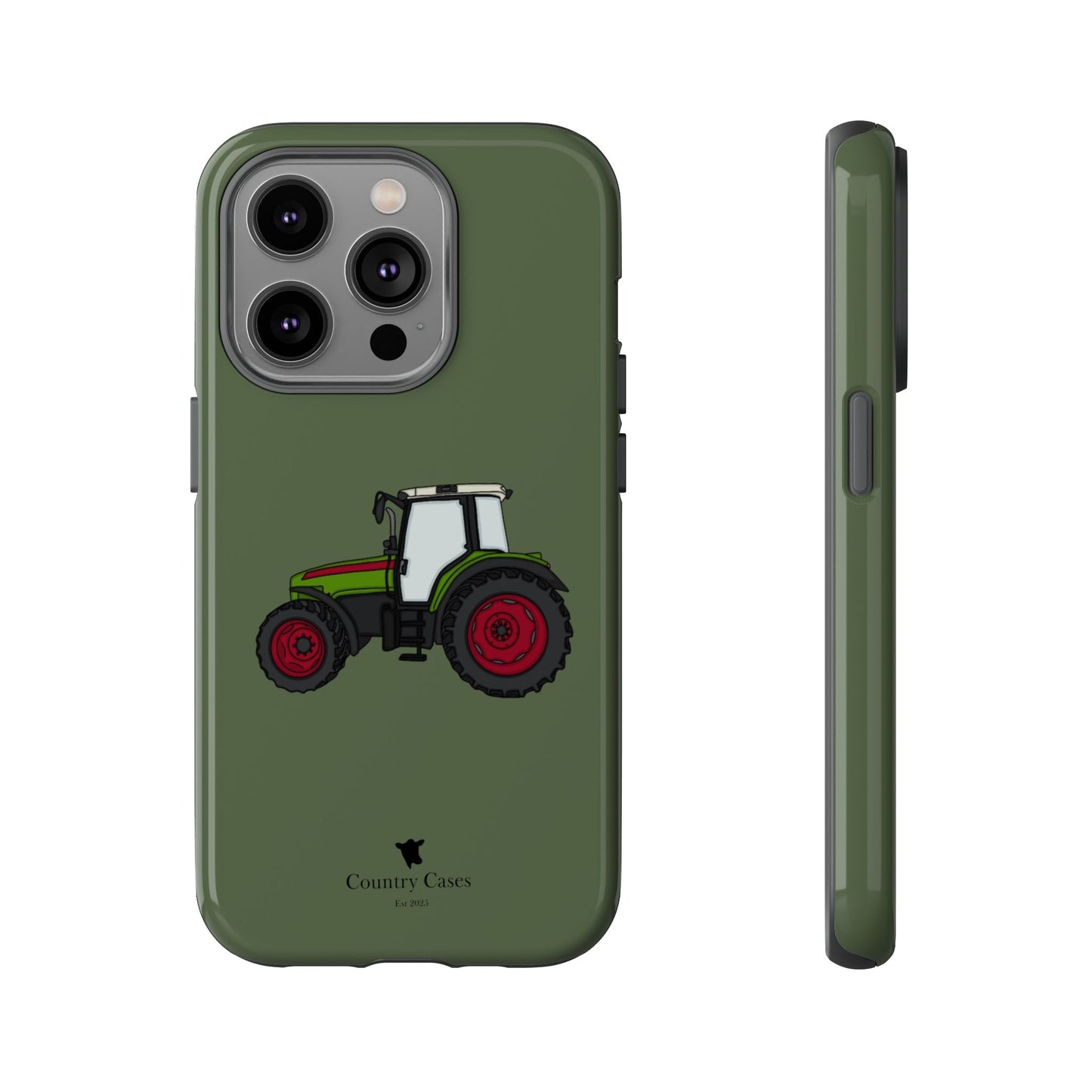 Green tractor case