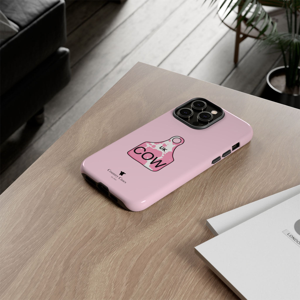 Pink Ear Tag Case
