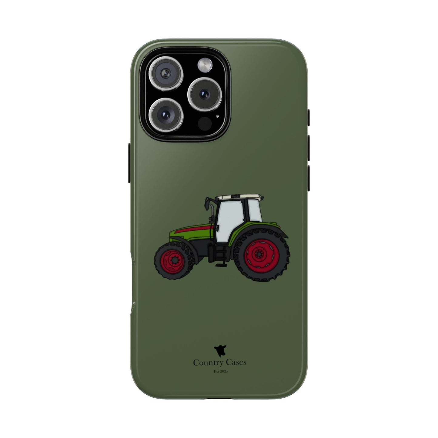 Green tractor case