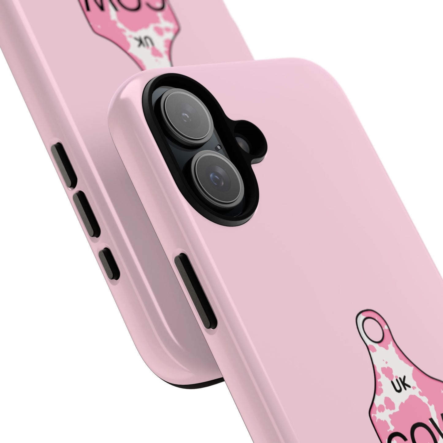 Pink ear tag case