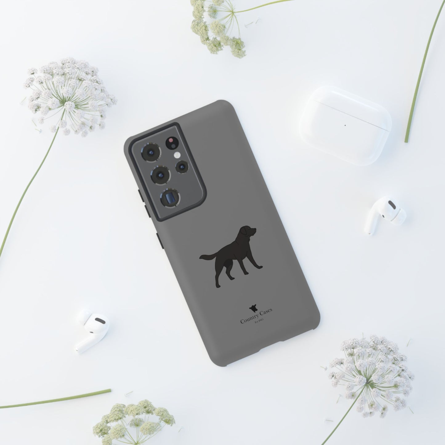 Android black Labrador case