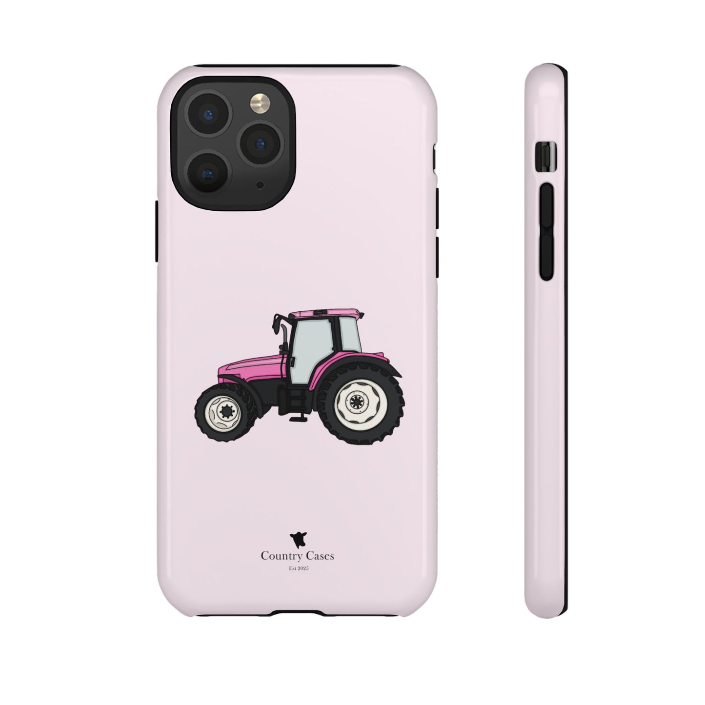 Pink tractor case