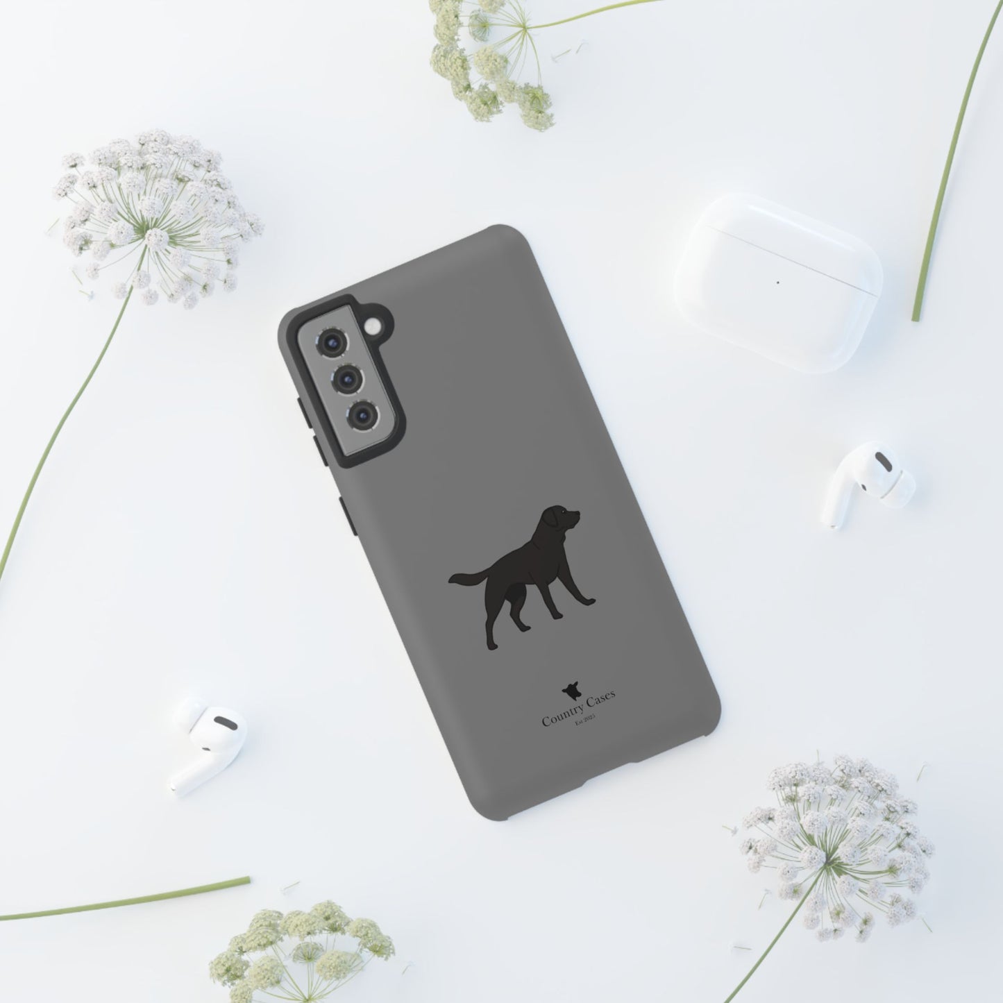 Android black Labrador case