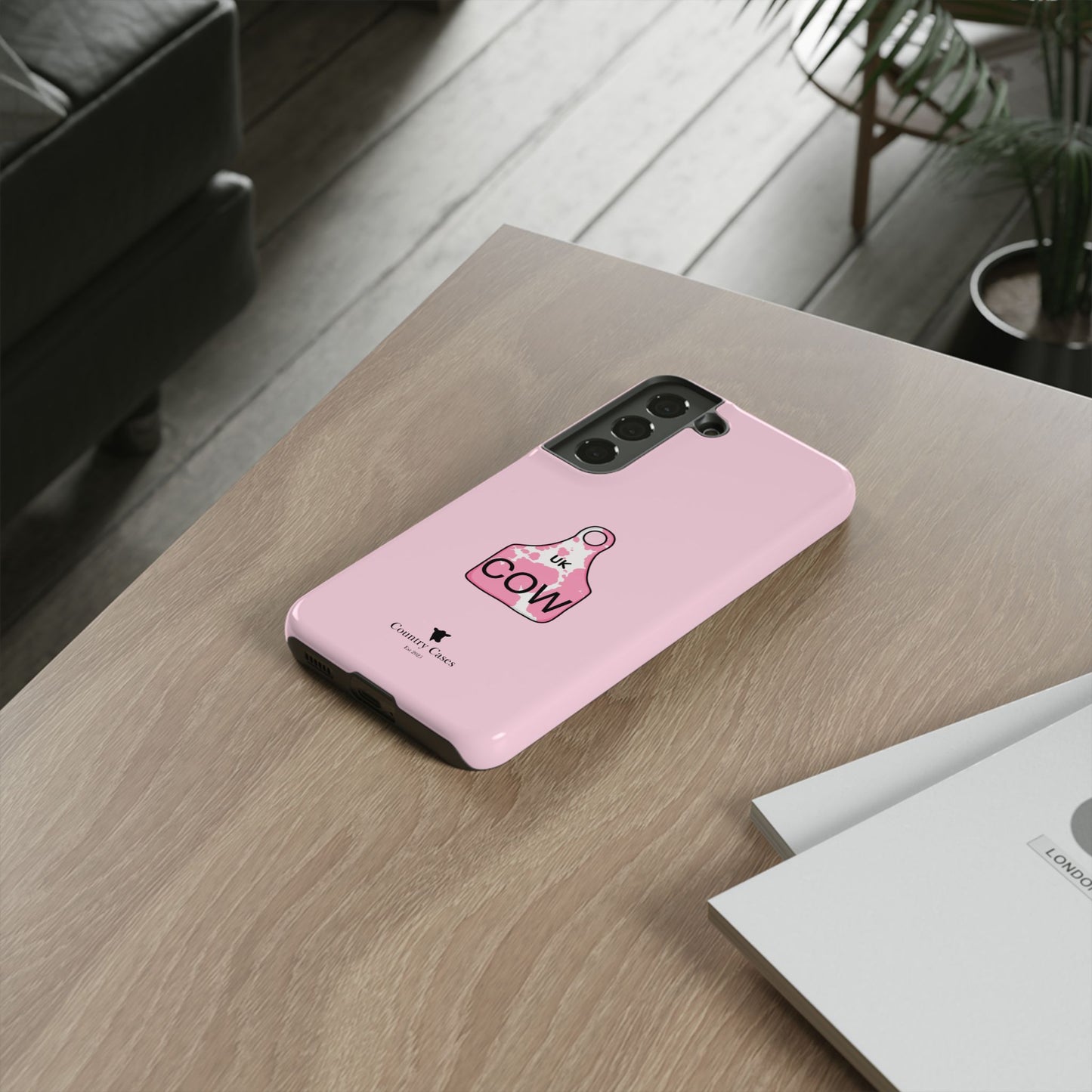 Android pink ear tag case
