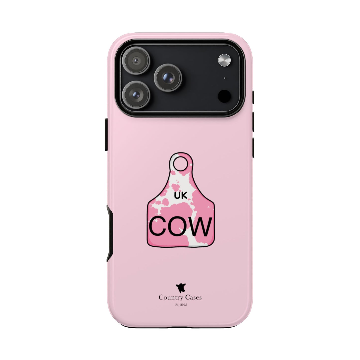 Pink ear tag case