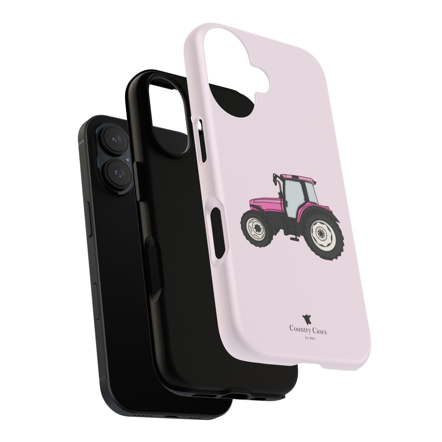 Pink tractor case