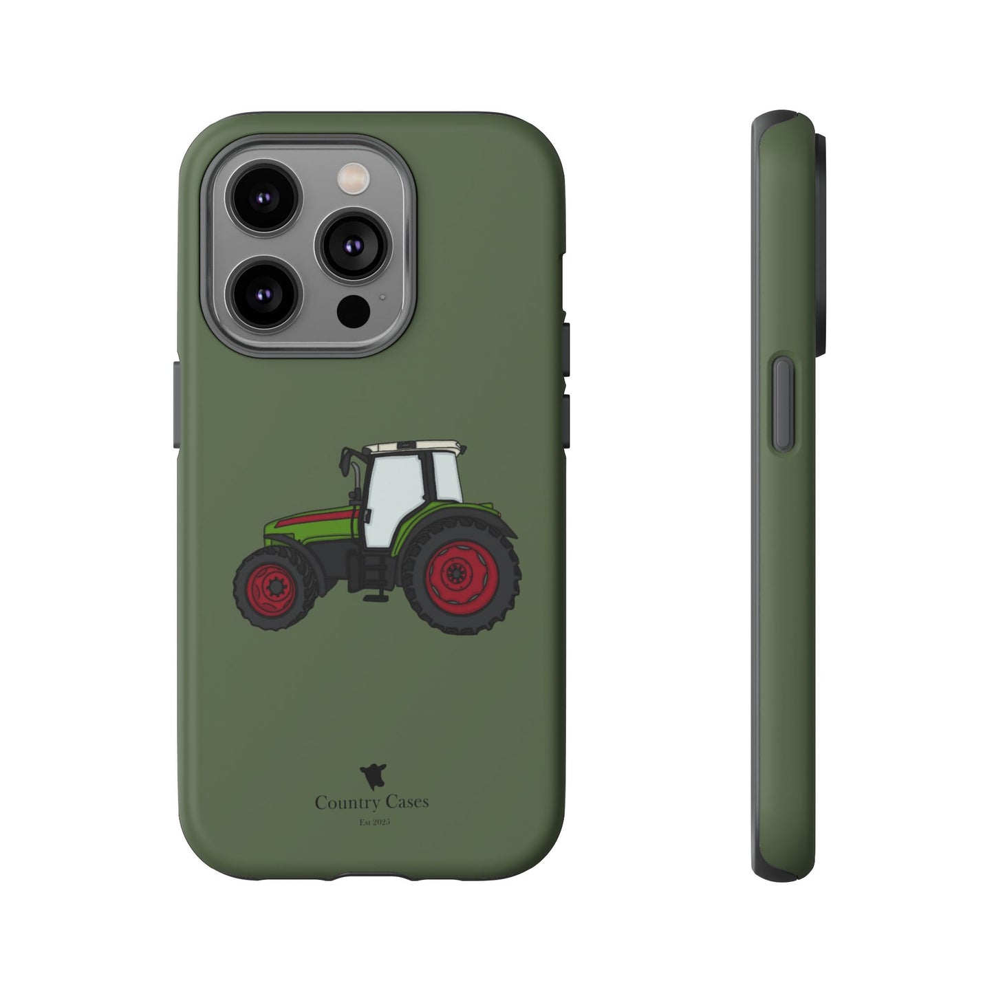 Green tractor case