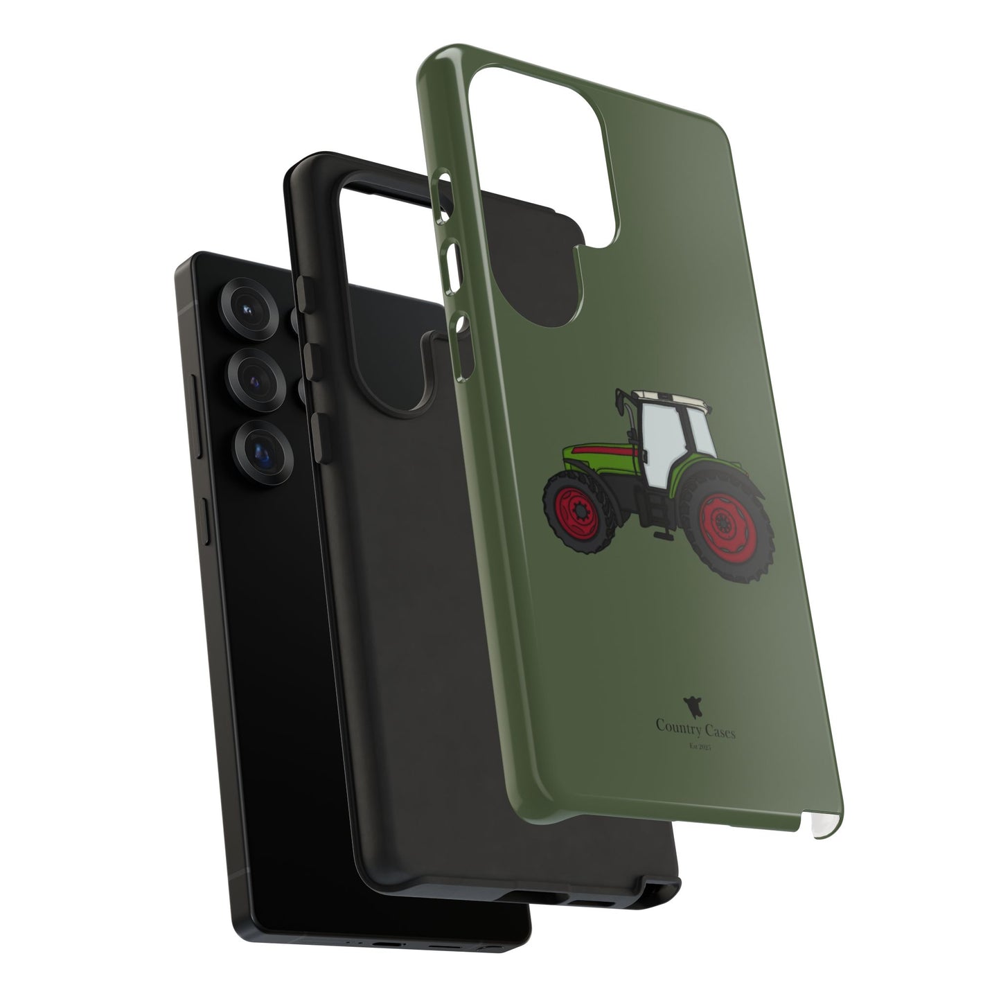 Android green tractor case