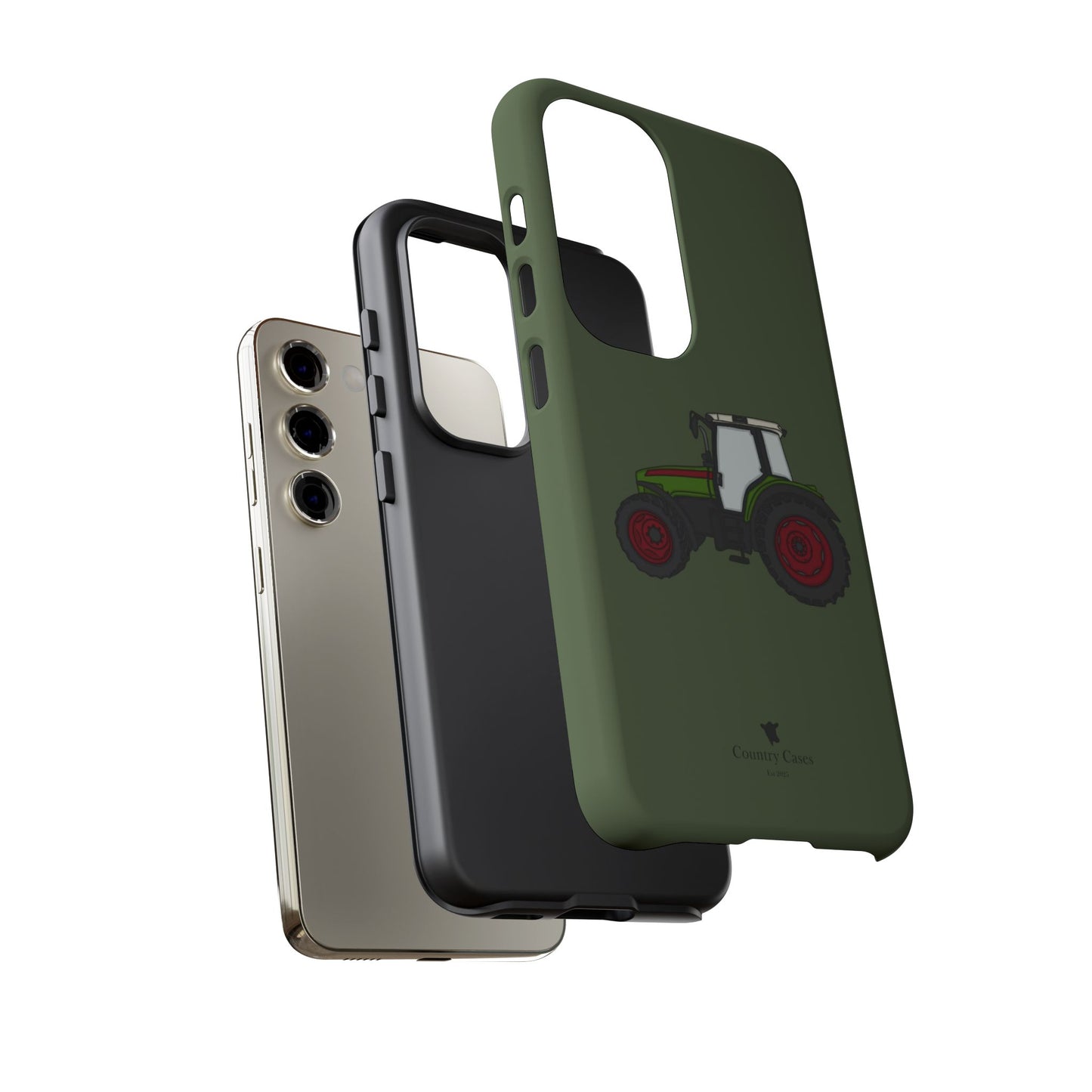 Android green tractor case
