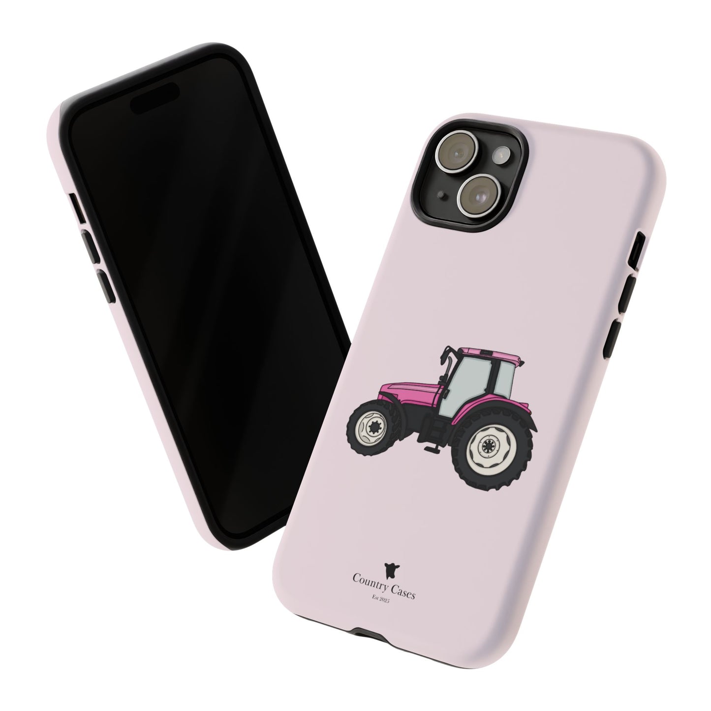 Pink tractor case