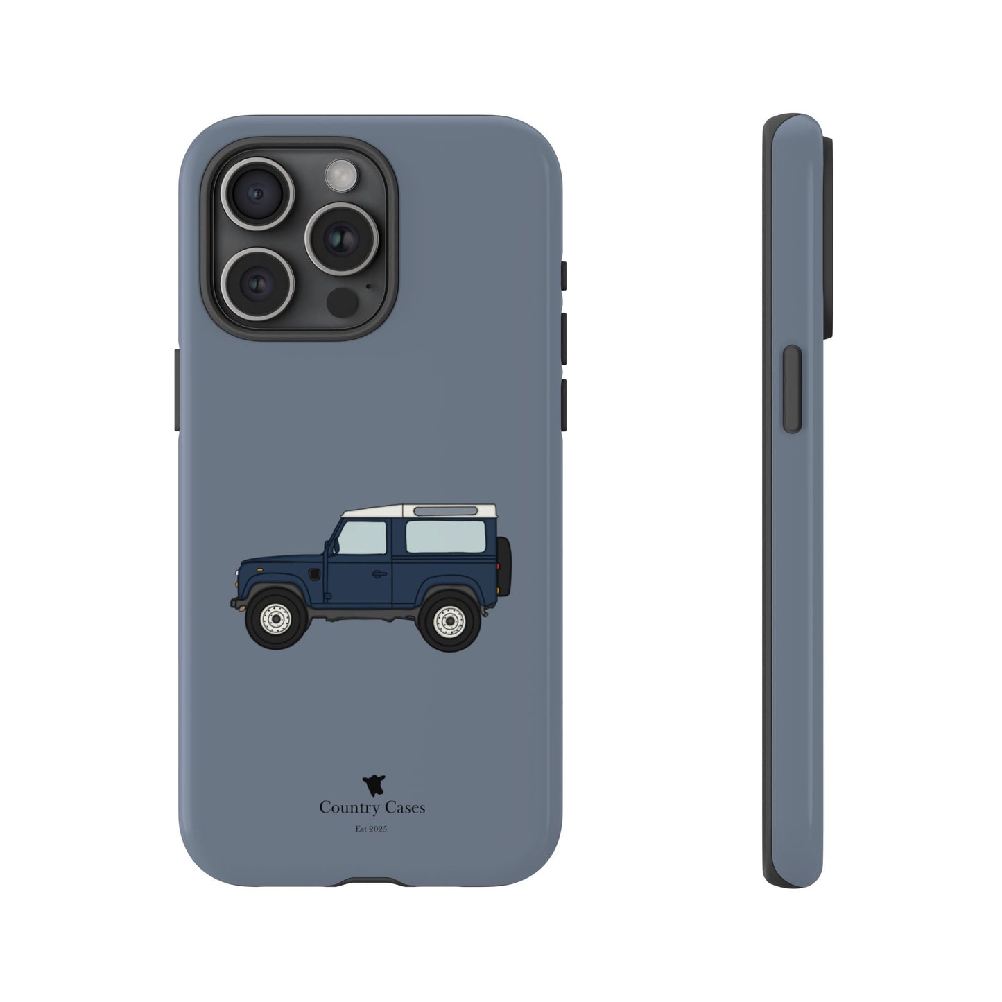 Blue landy phone case