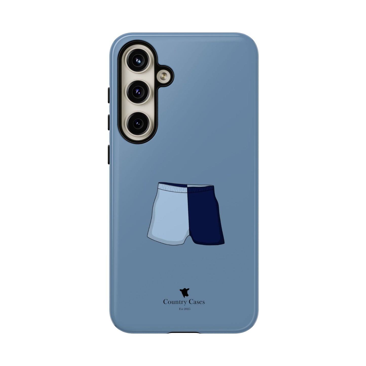 Android blue two toned short case