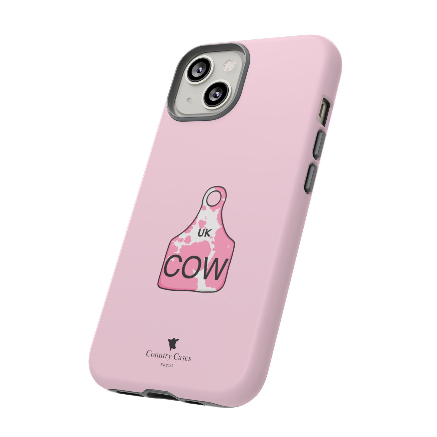 Pink ear tag case