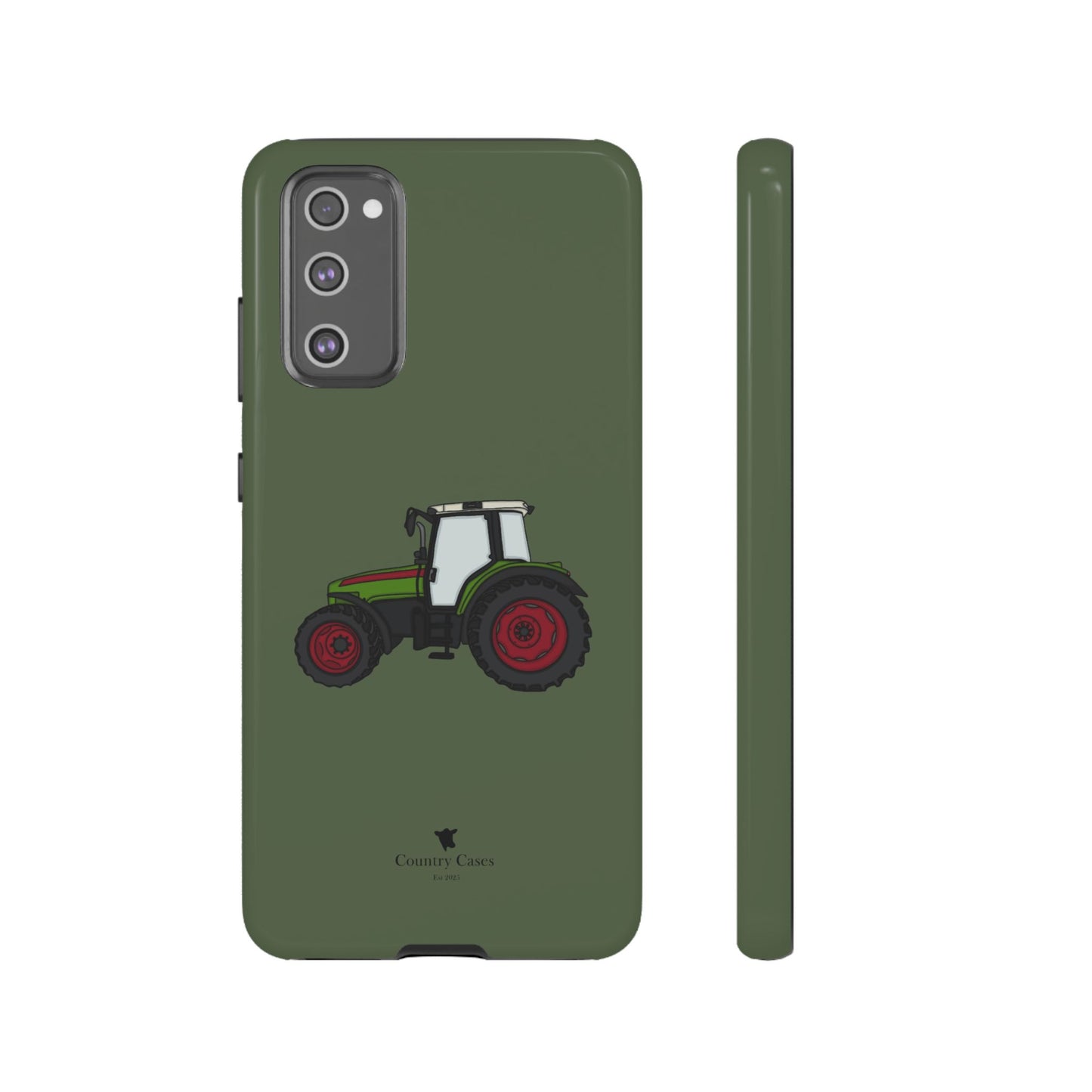Android green tractor case