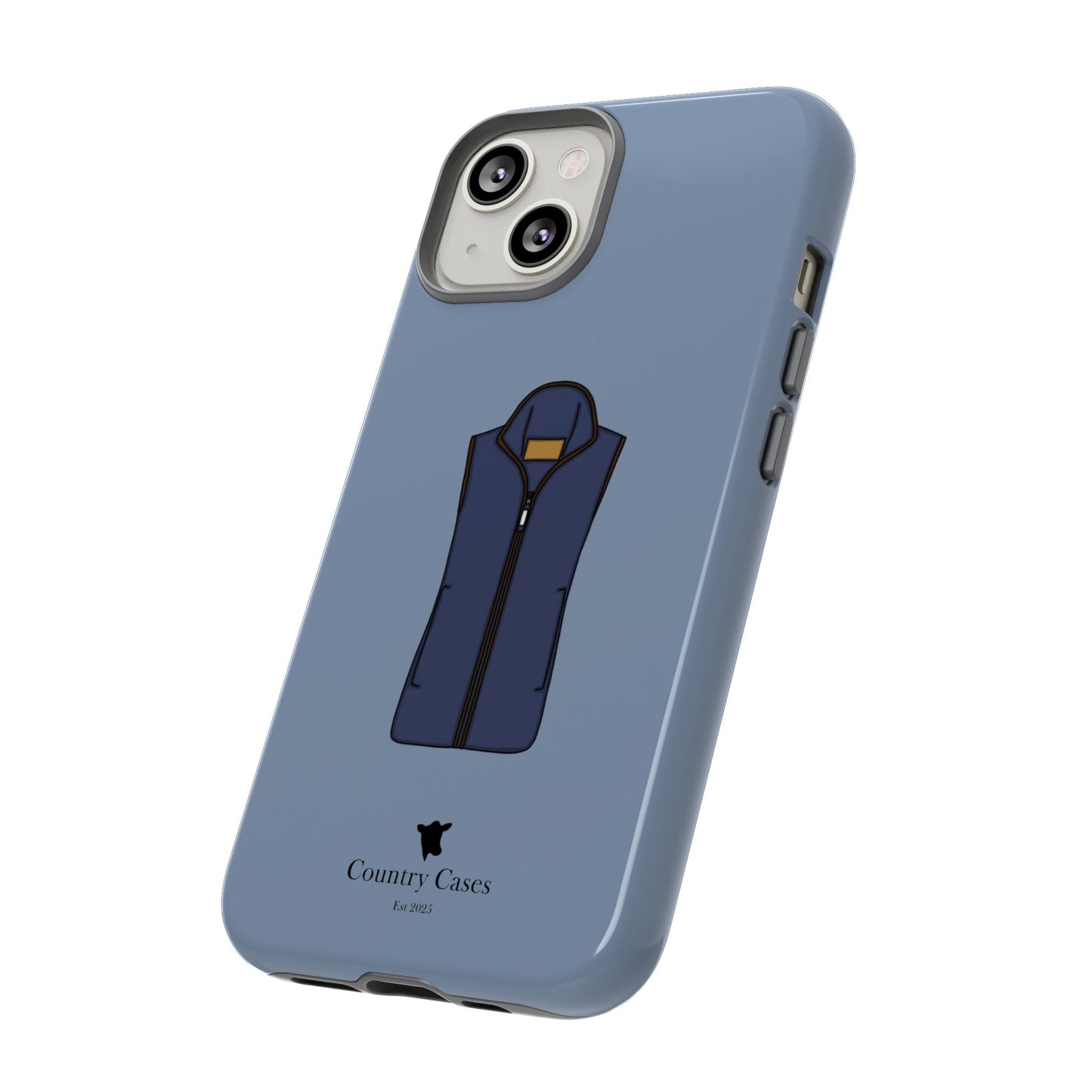 Blue fleece case