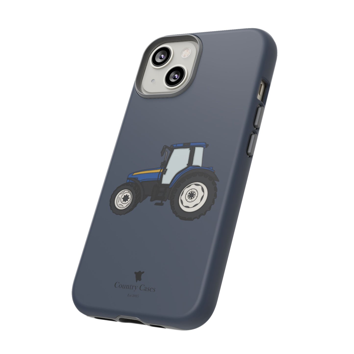 Blue tractor case