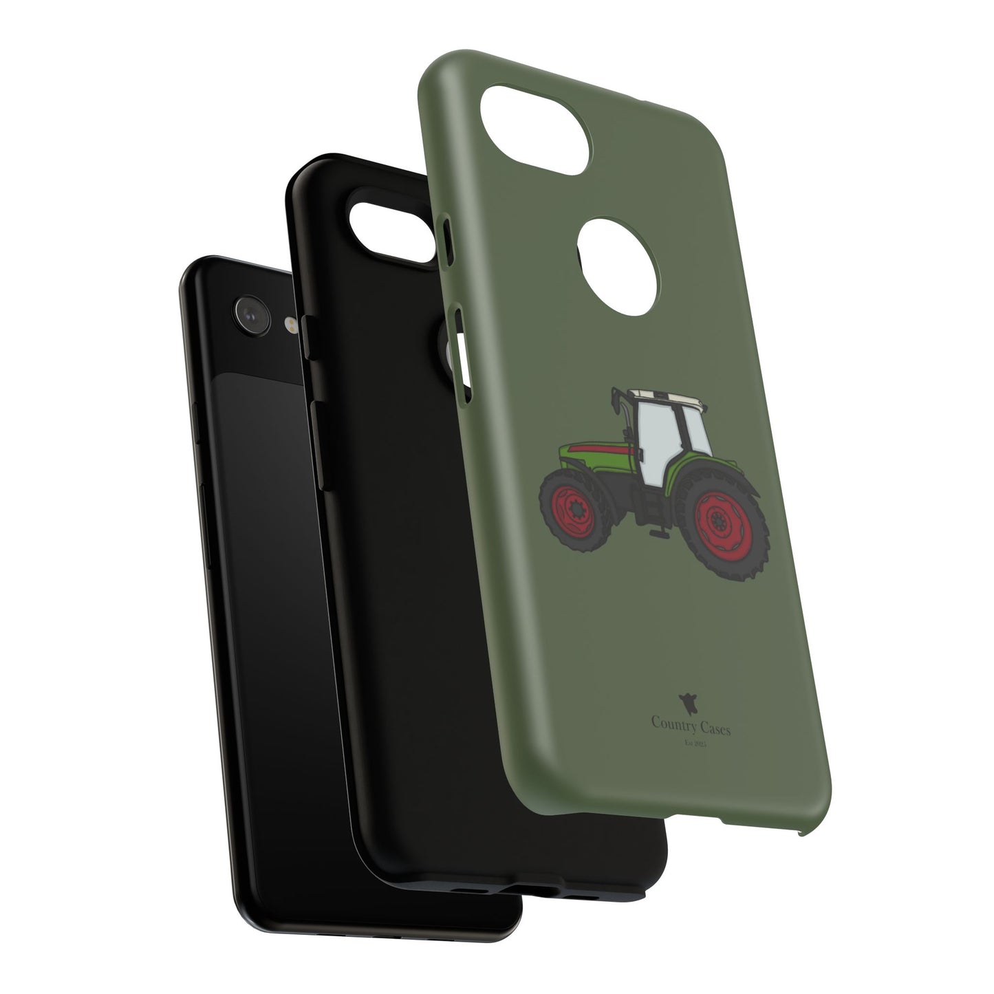 Android green tractor case