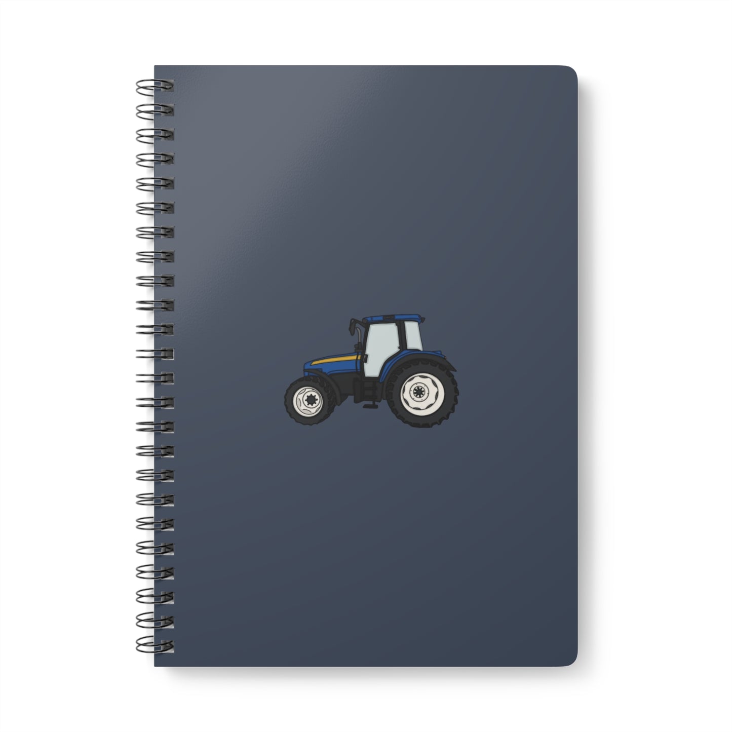 Blue tractor notebook