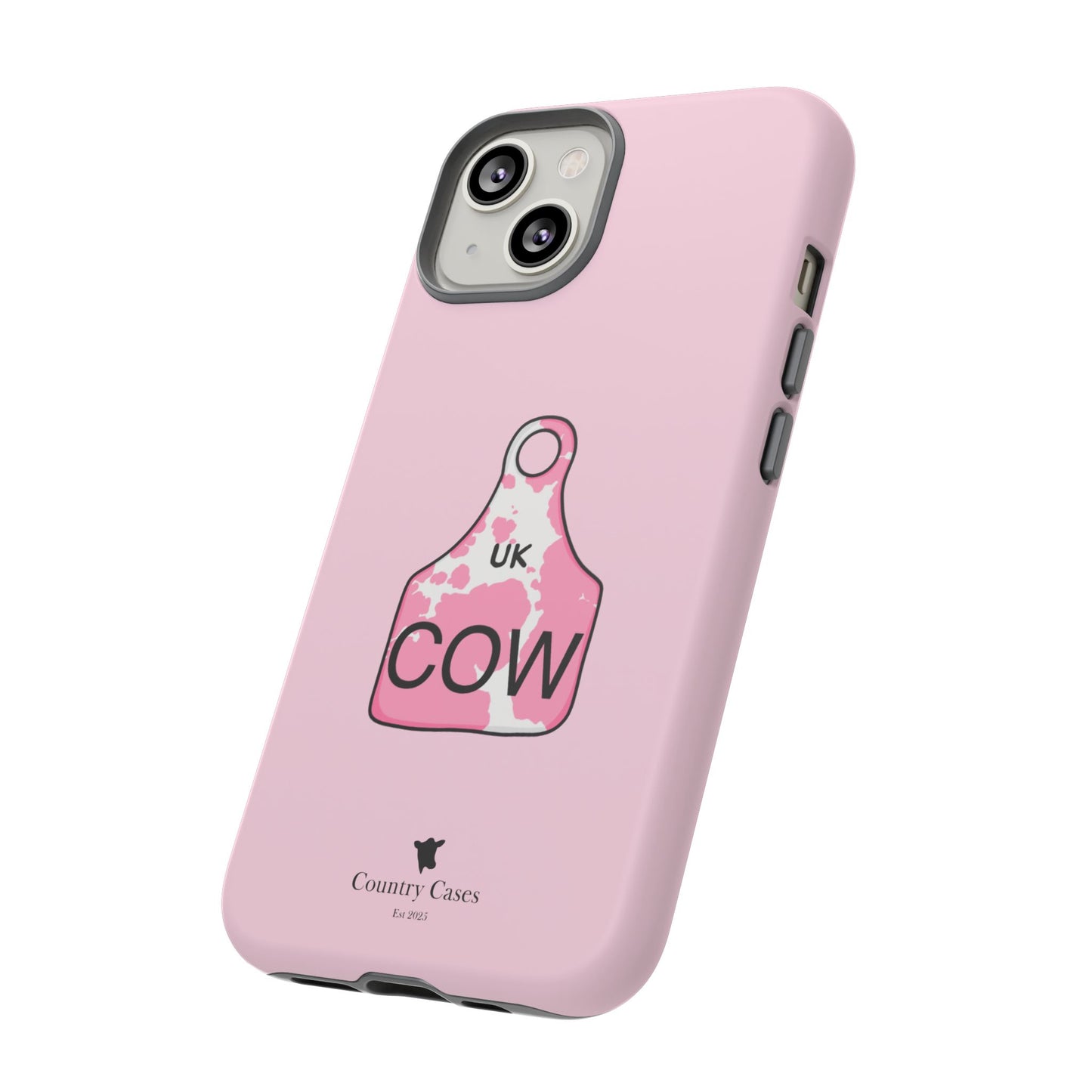 Pink ear tag case