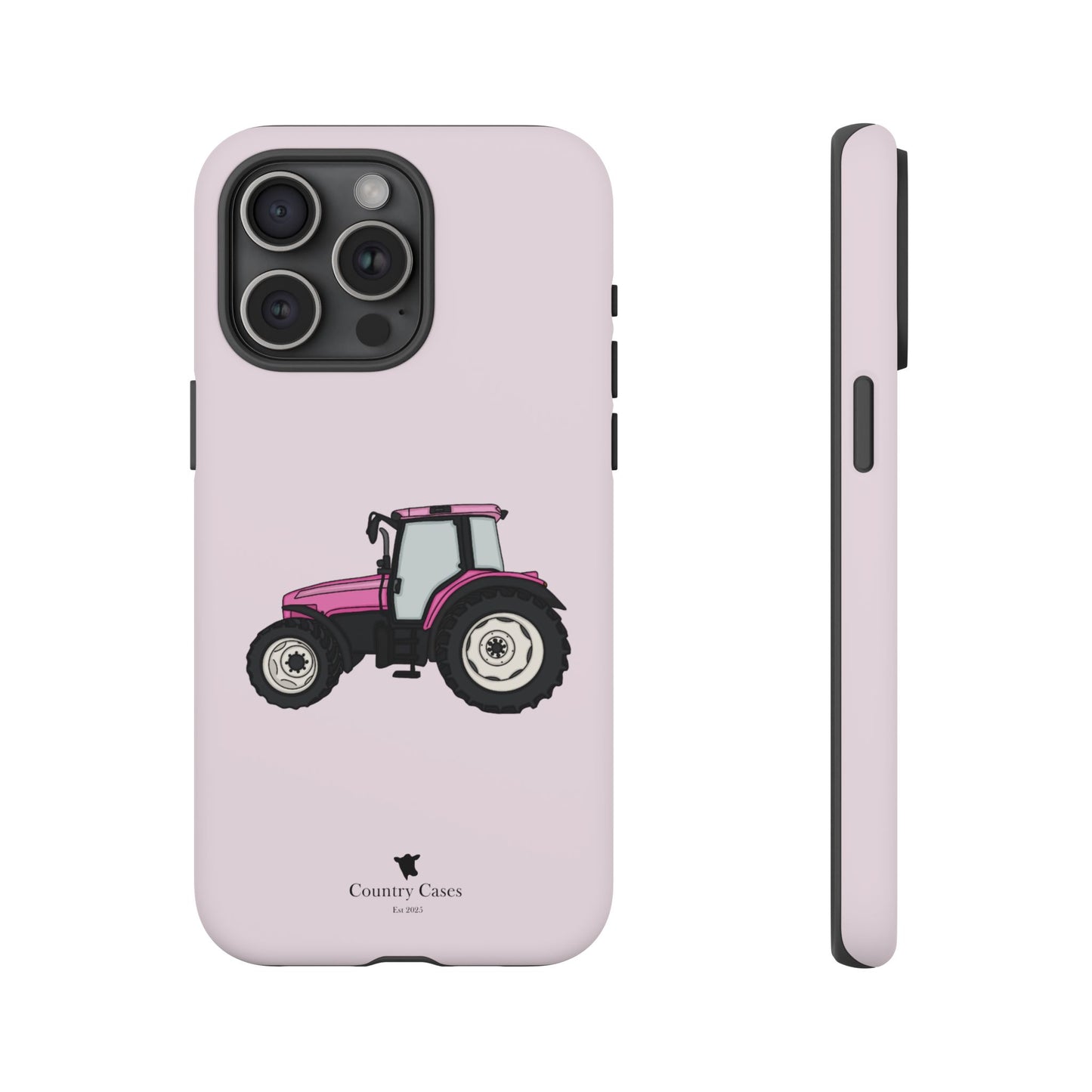 Pink tractor case