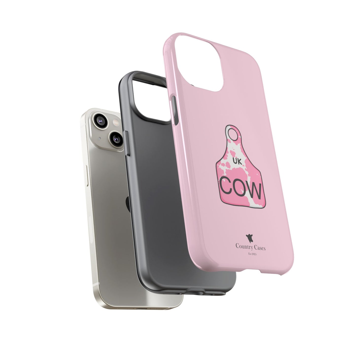 Pink ear tag case