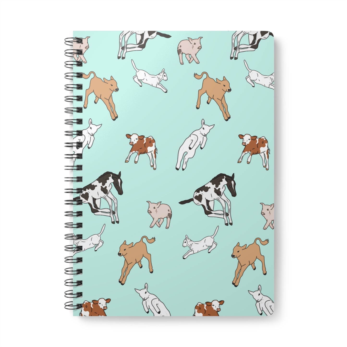 Farmyard friends blue notebook